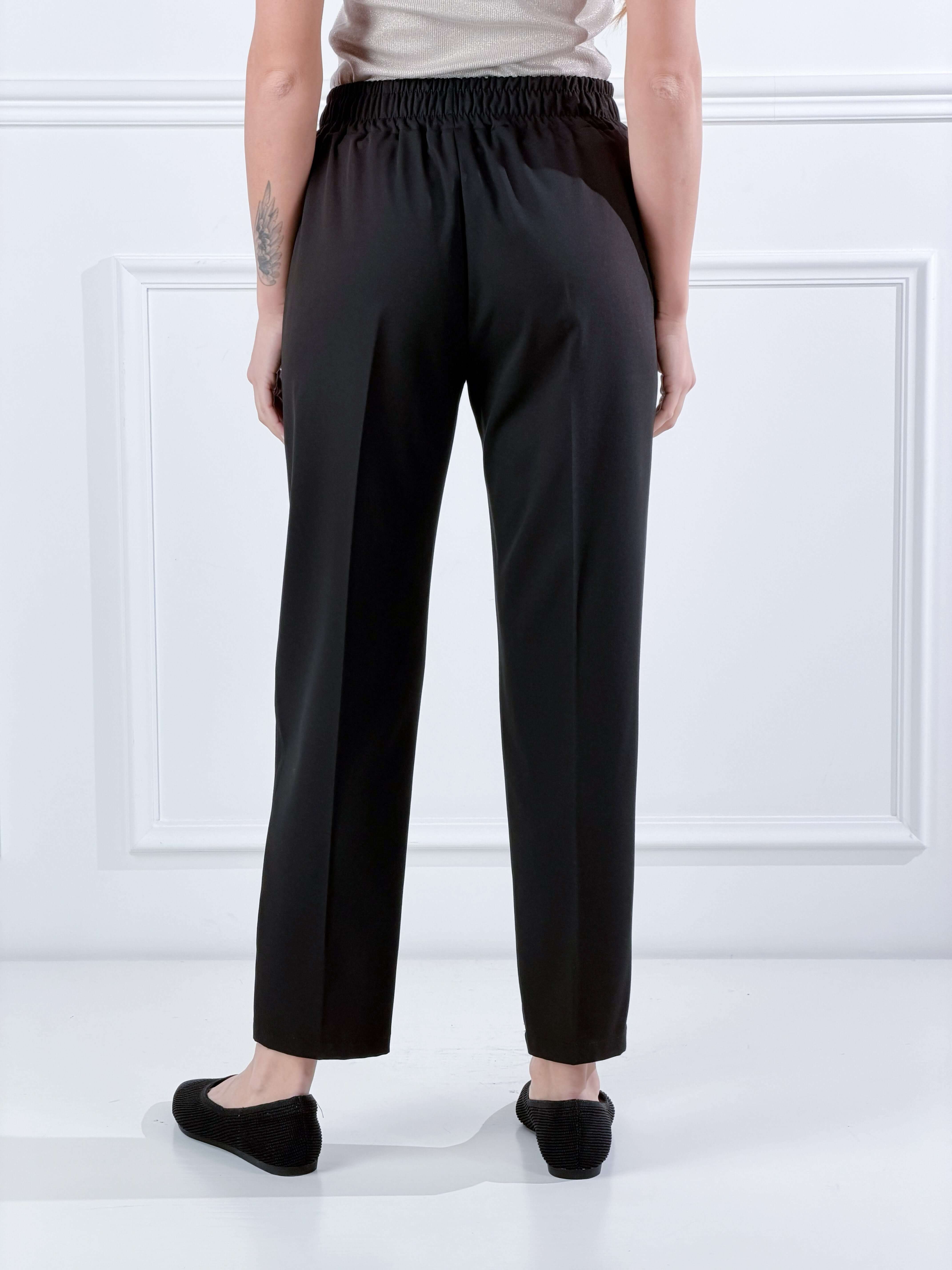 Pantalone con elastico|Colore:Nero