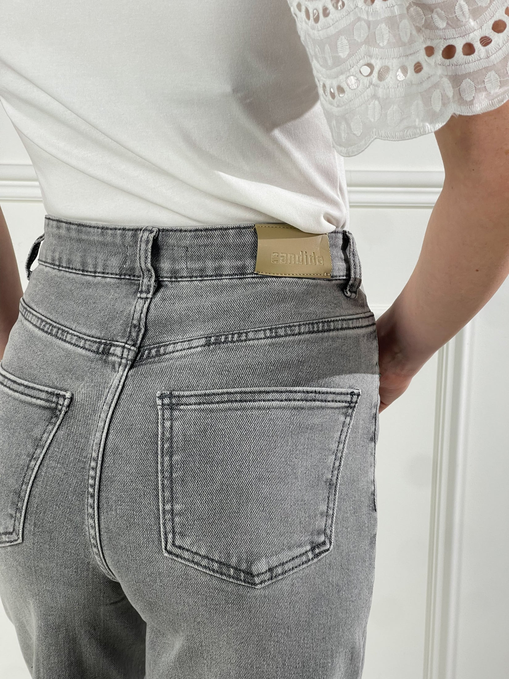 Jeans Loren STRAIGHT|Colore:Grigio chiaro