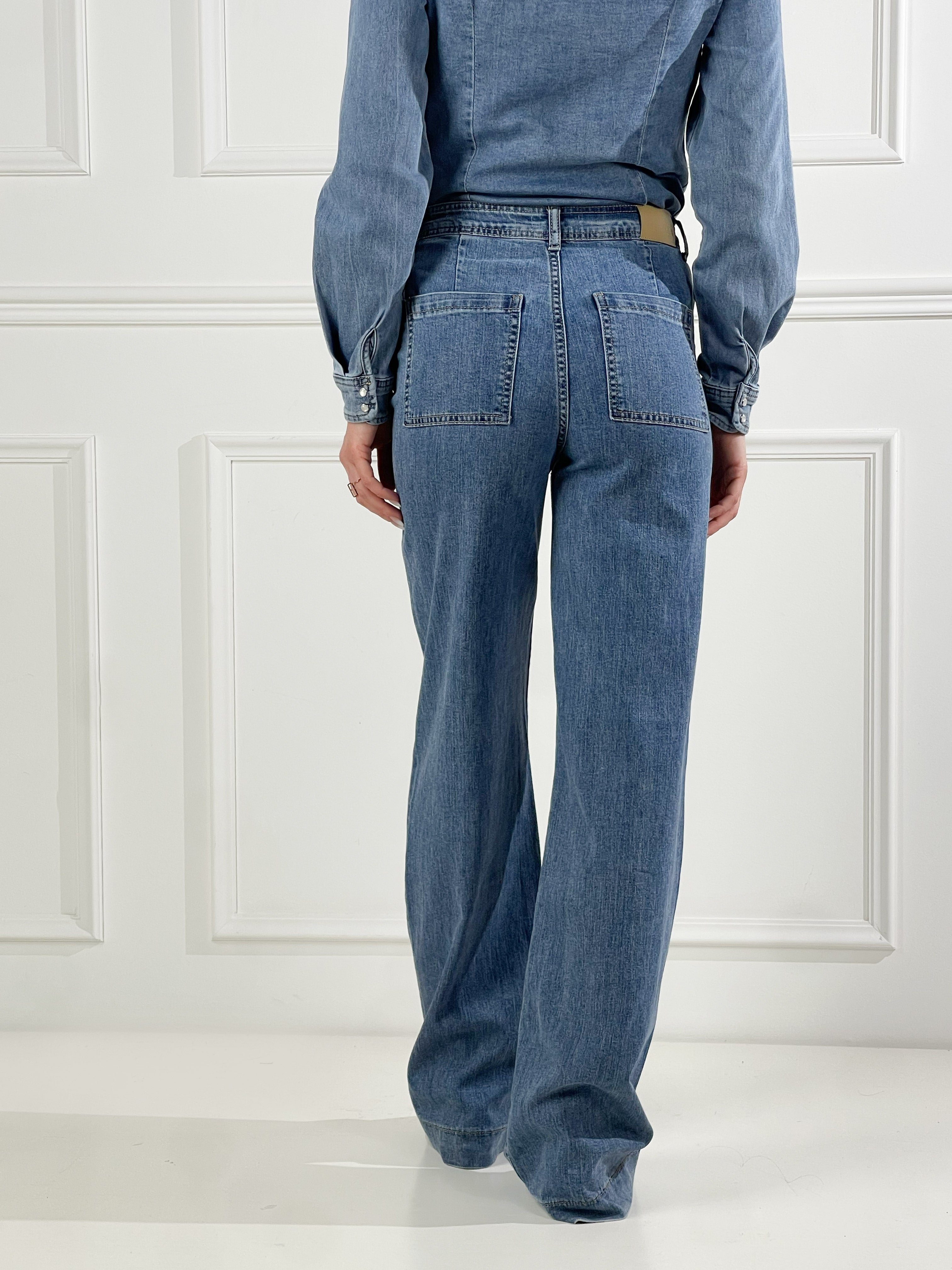 Jeans Elisa Straight |Colore:Blu medio