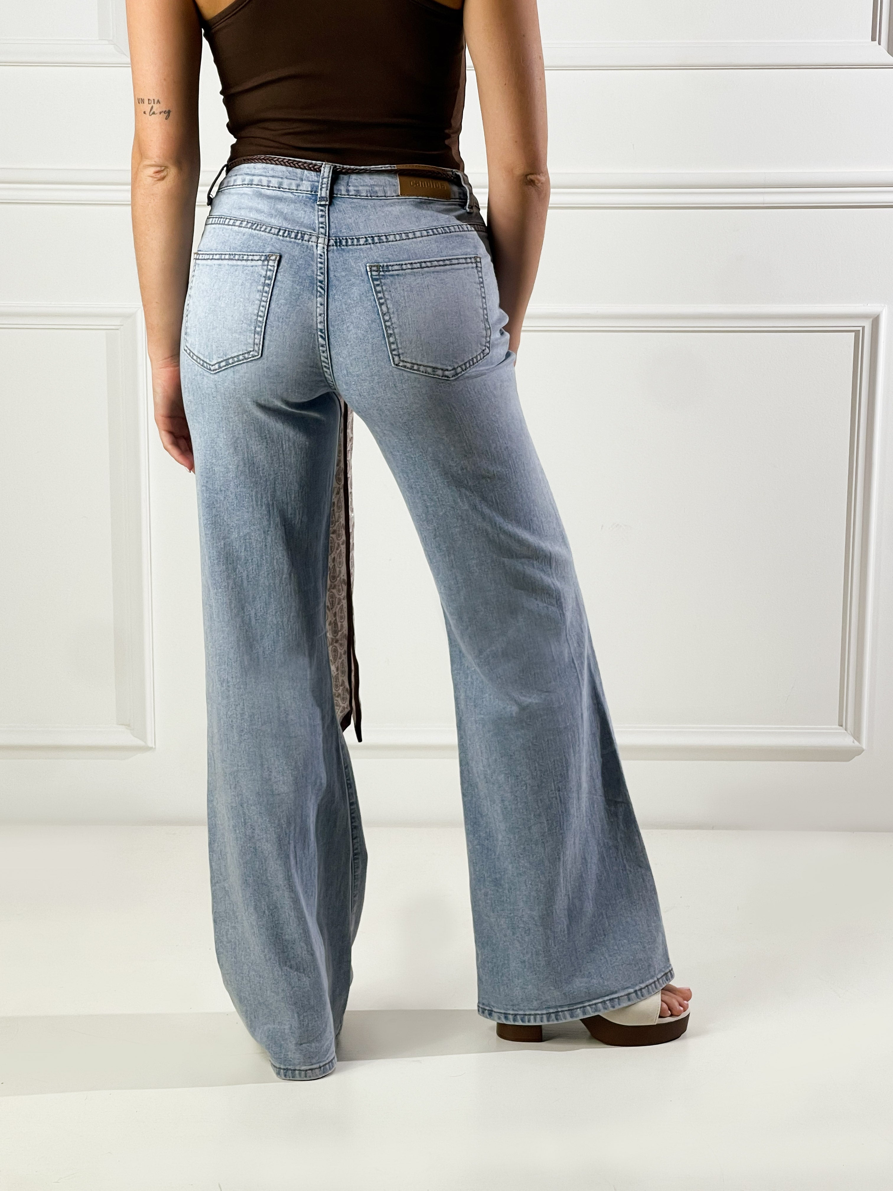 Jeans con Foulard|Colore:Blu