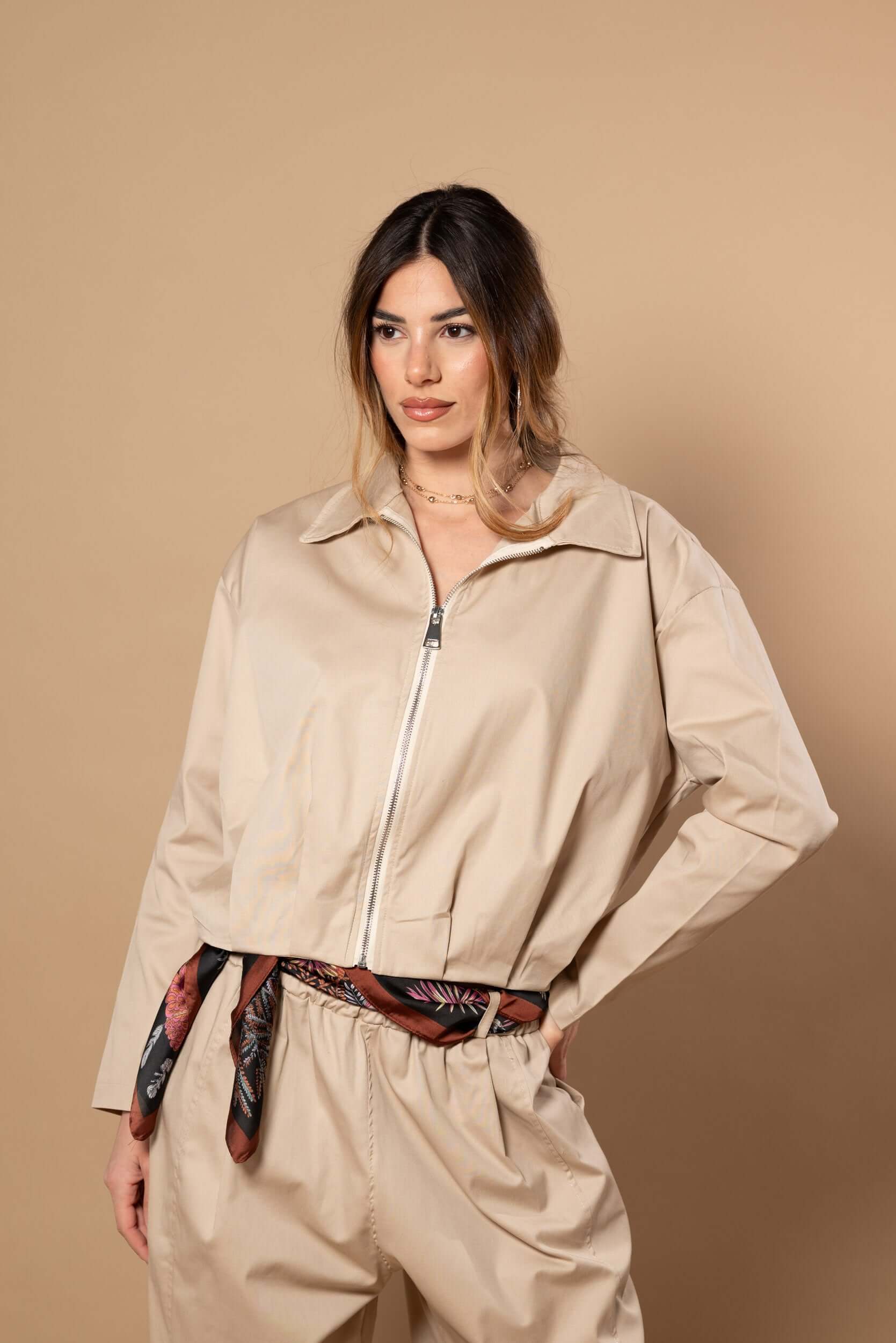 Giacca strutturata|Colore:Beige