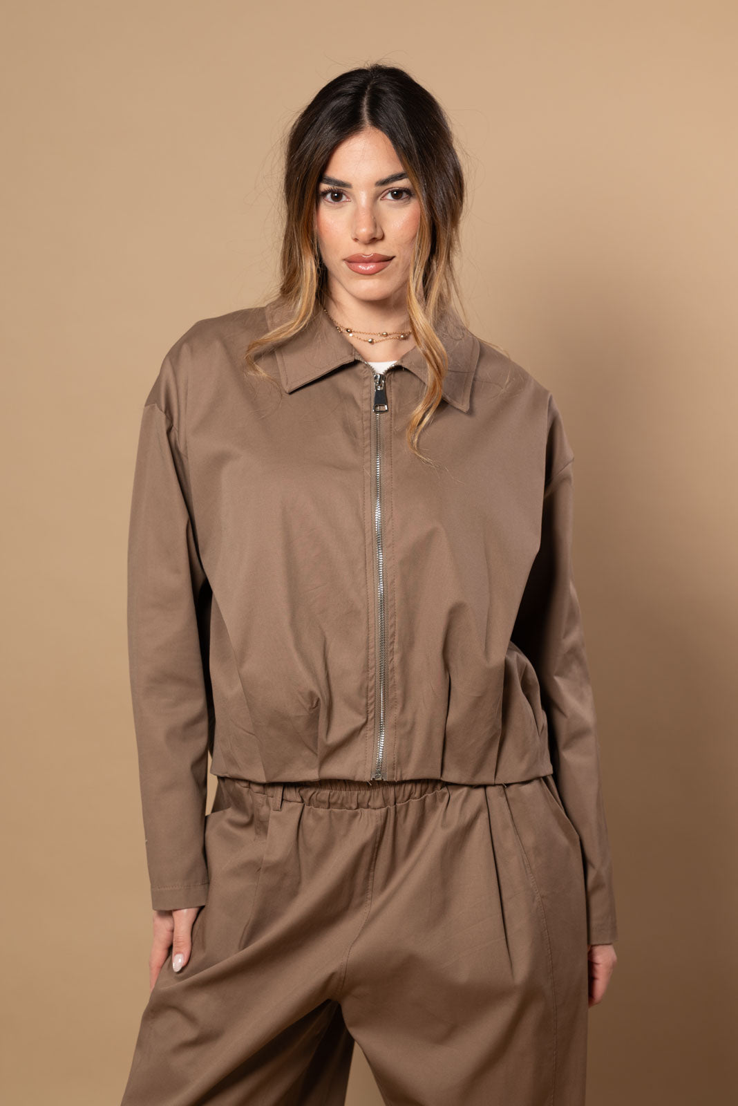 Giacca strutturata|Colore:Cammello