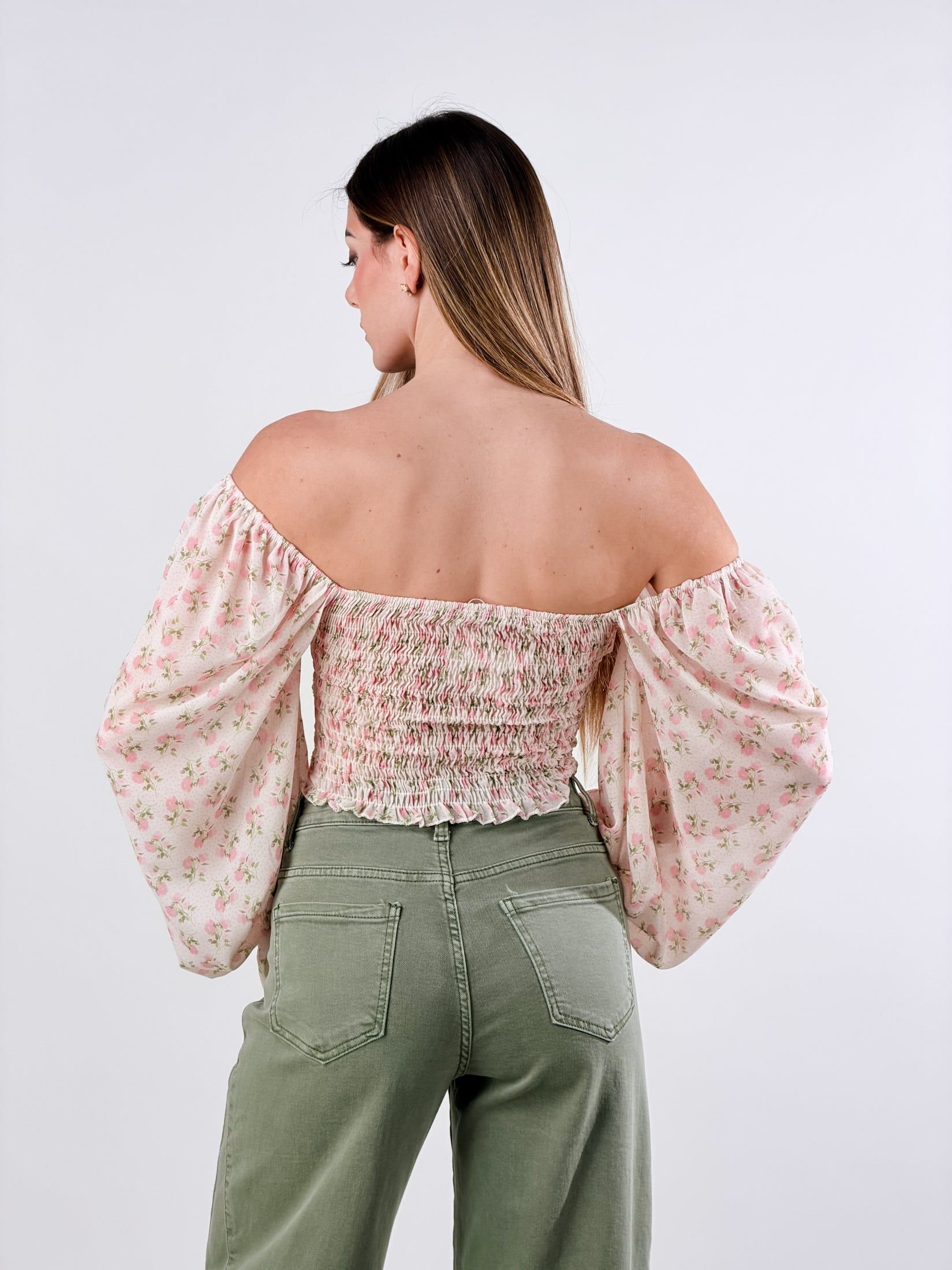 Blusa Bardot|Colore:Rosa