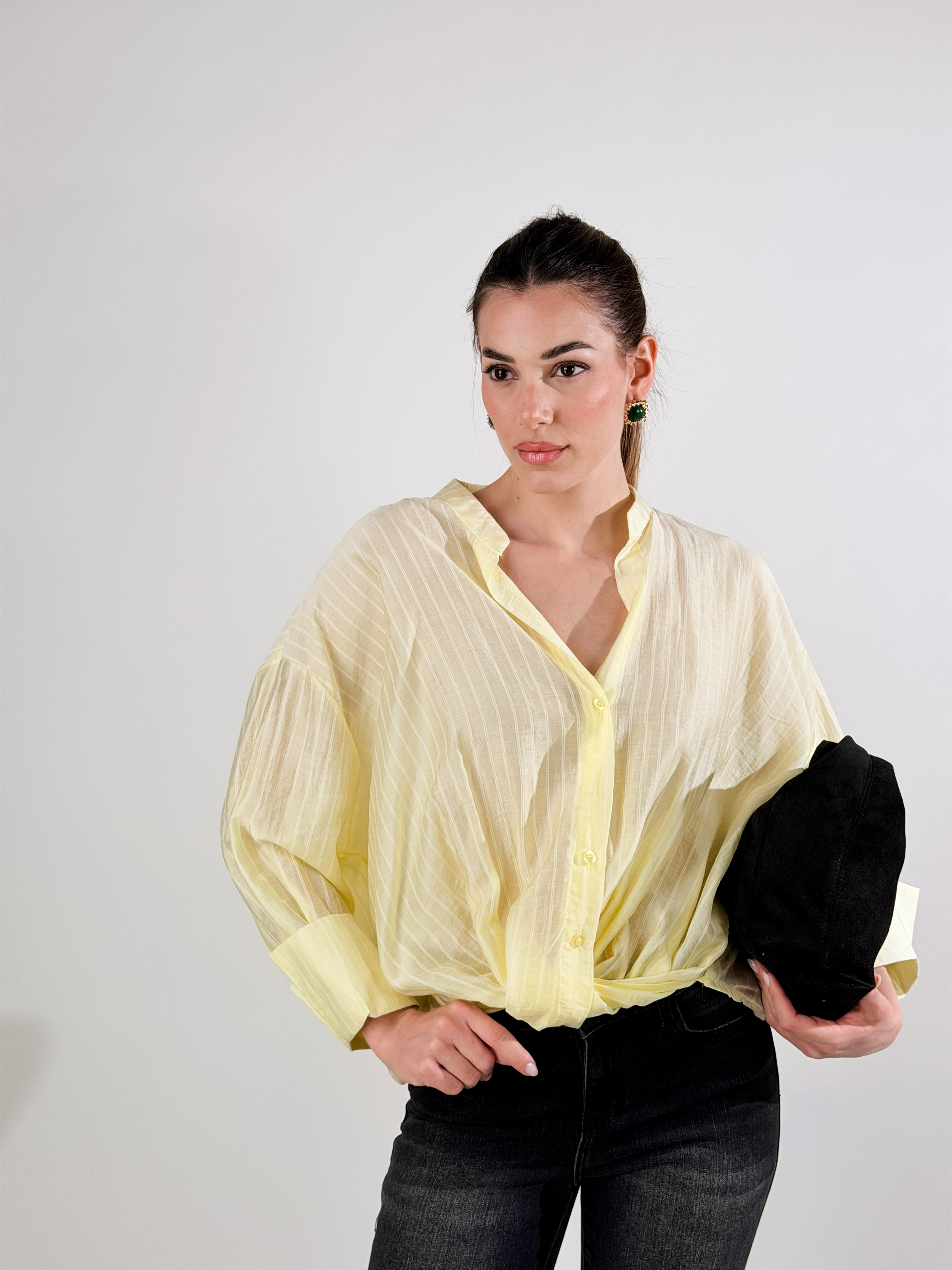 Camicia Ballon|Colore:Giallo