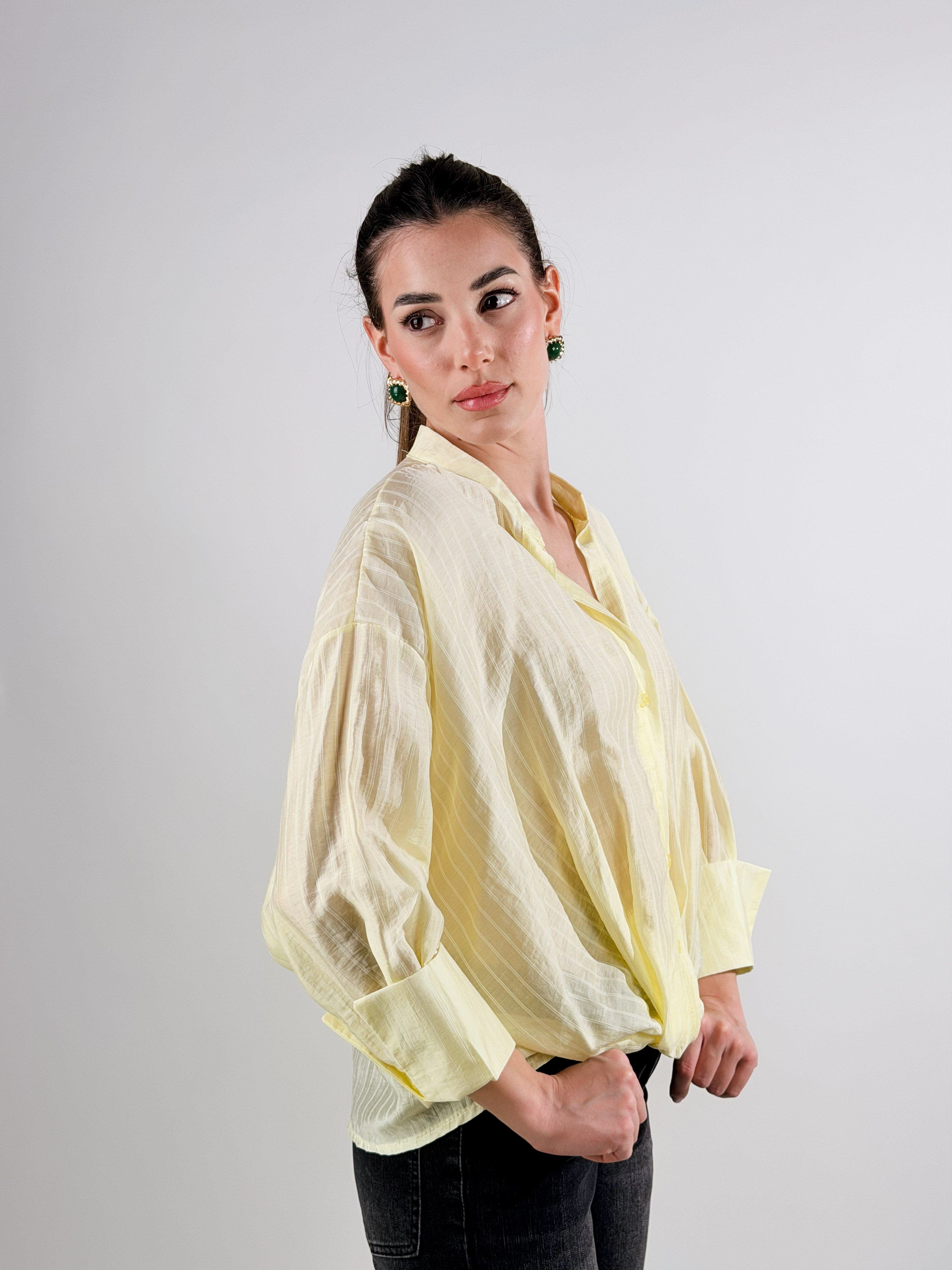 Camicia Ballon|Colore:Giallo