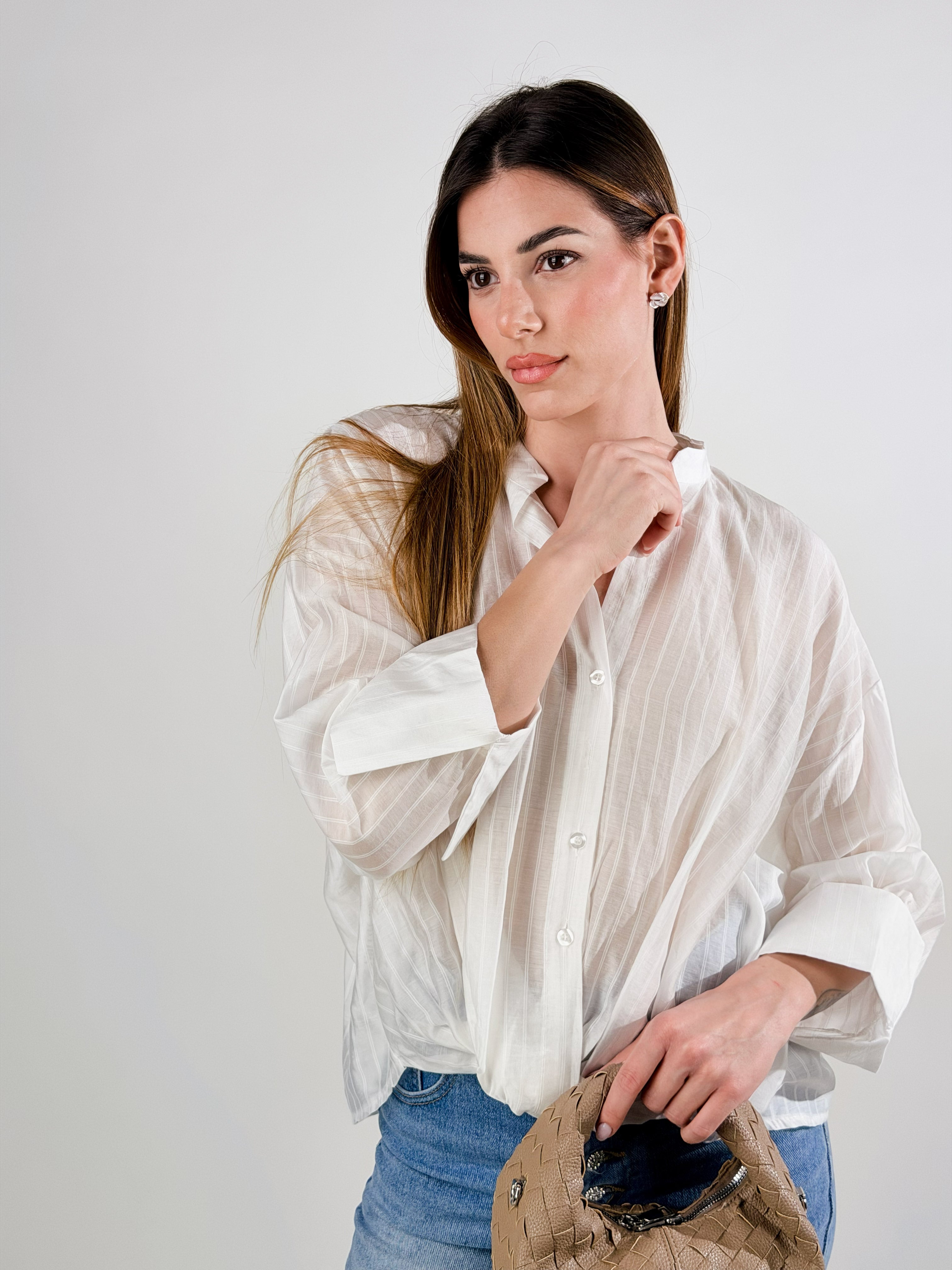 Camicia Ballon|Colore:Bianco