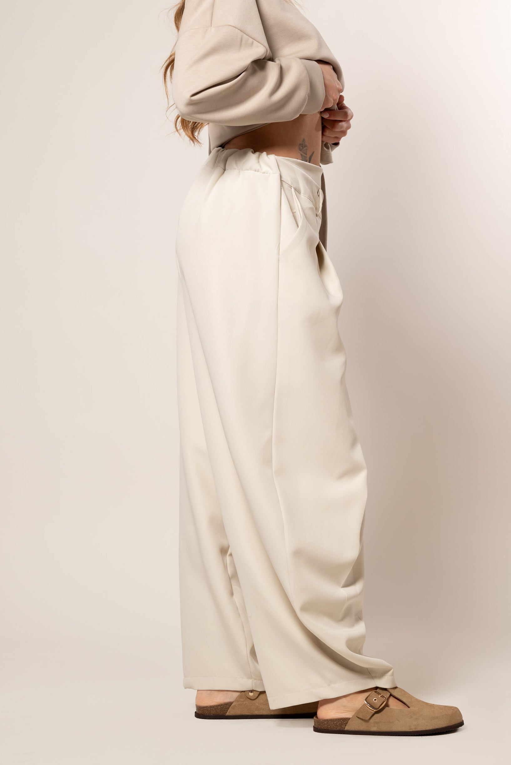 Pantalone a portafoglio|Colore:Panna