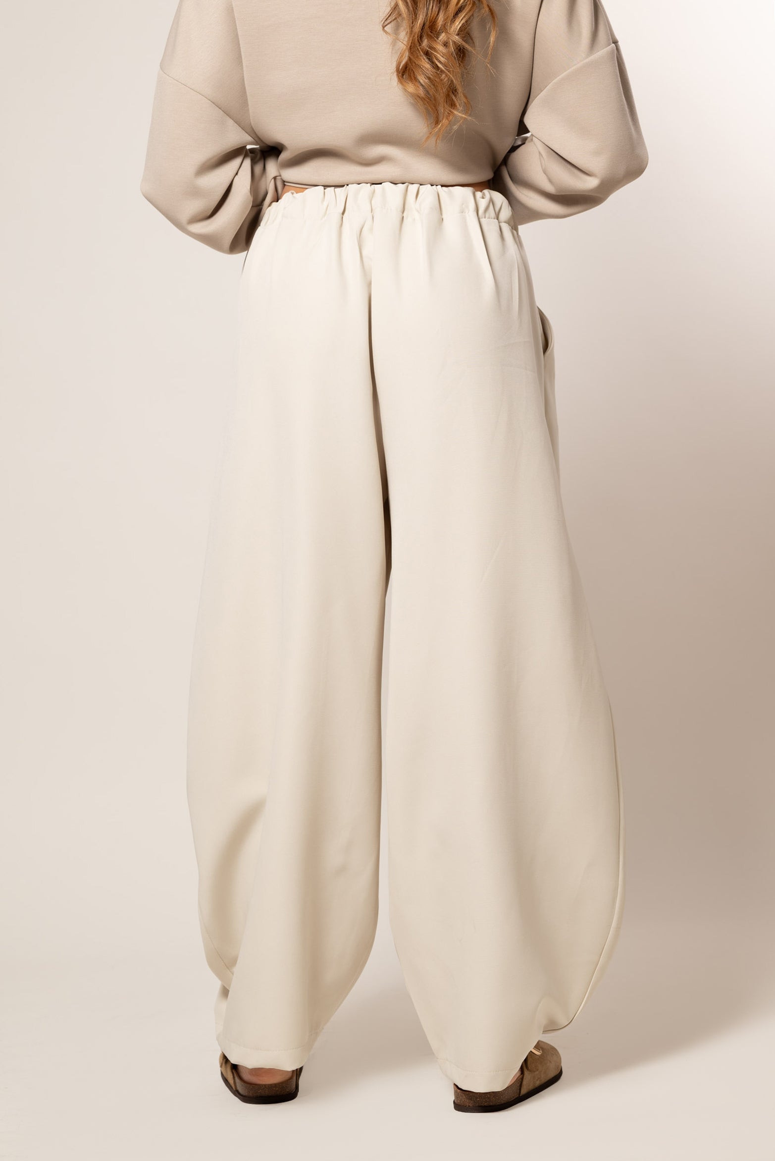 Pantalone a portafoglio|Colore:Panna