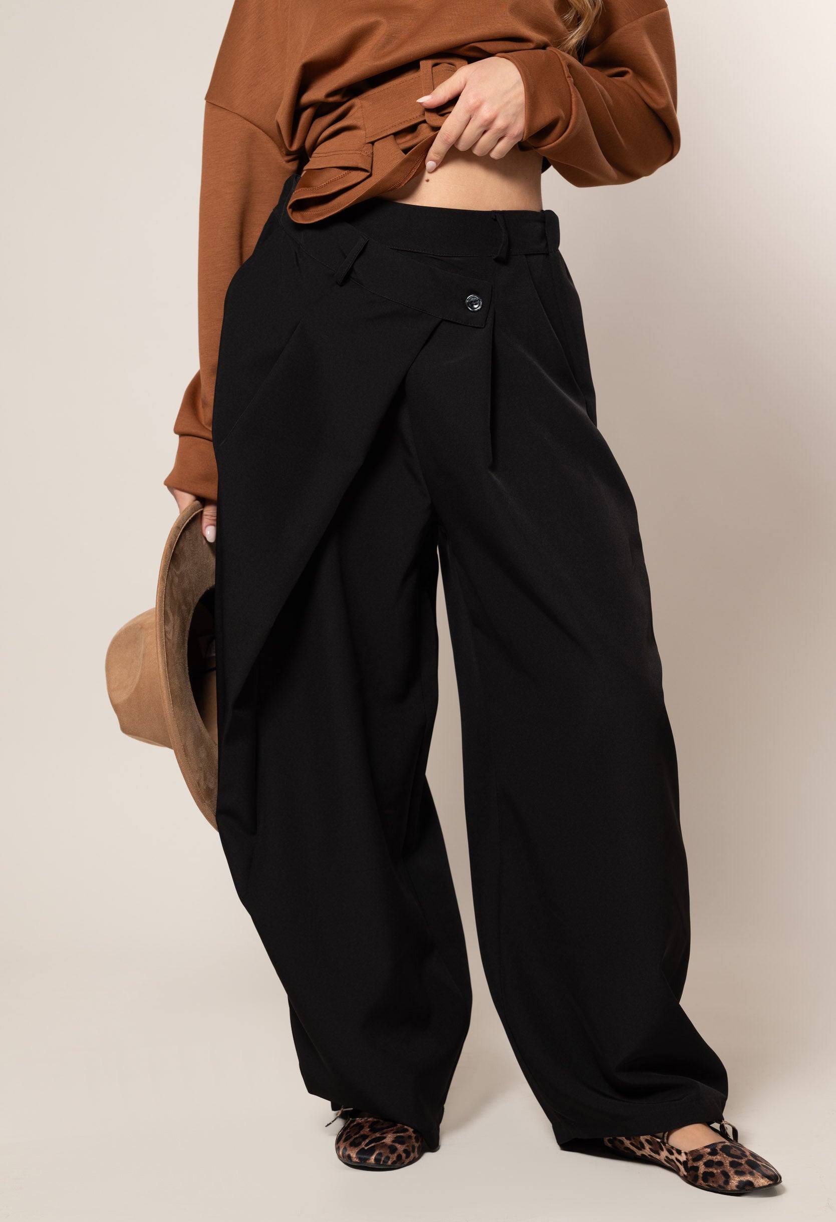 Pantalone a portafoglio|Colore:Grigio chiaro