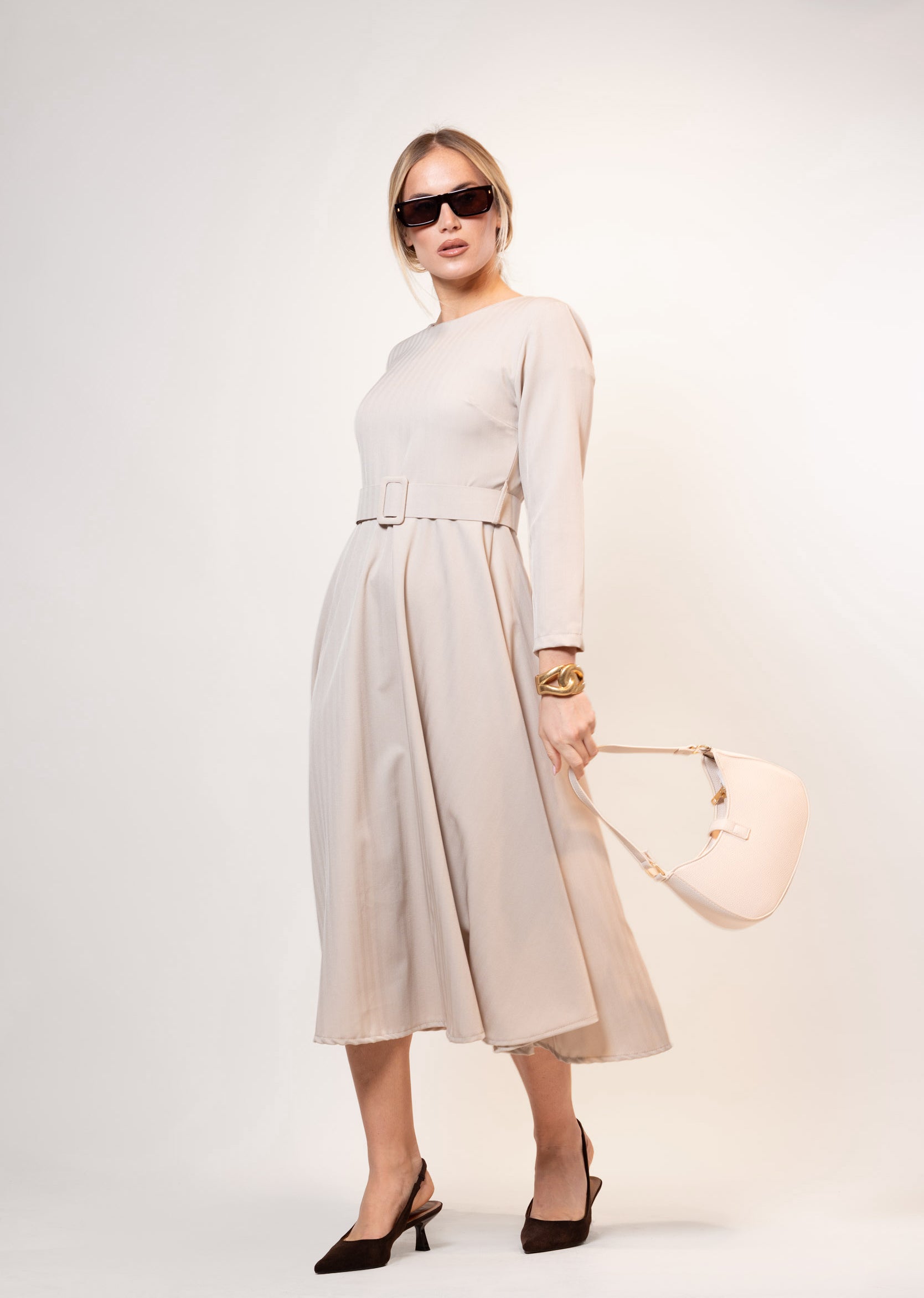 Abito Belt|Colore:Beige