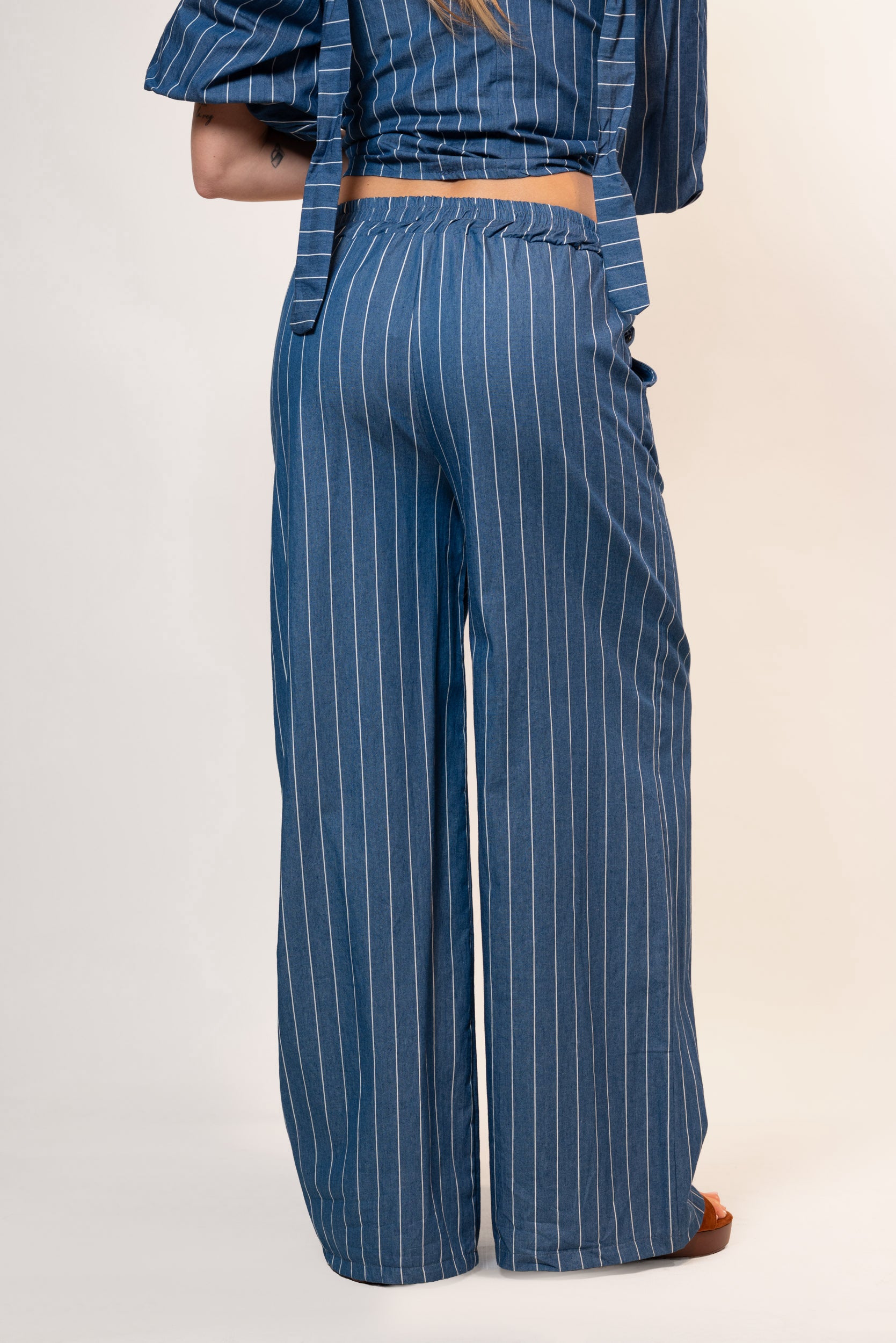 Pantalone Stripe |Colore:Jeans scuro
