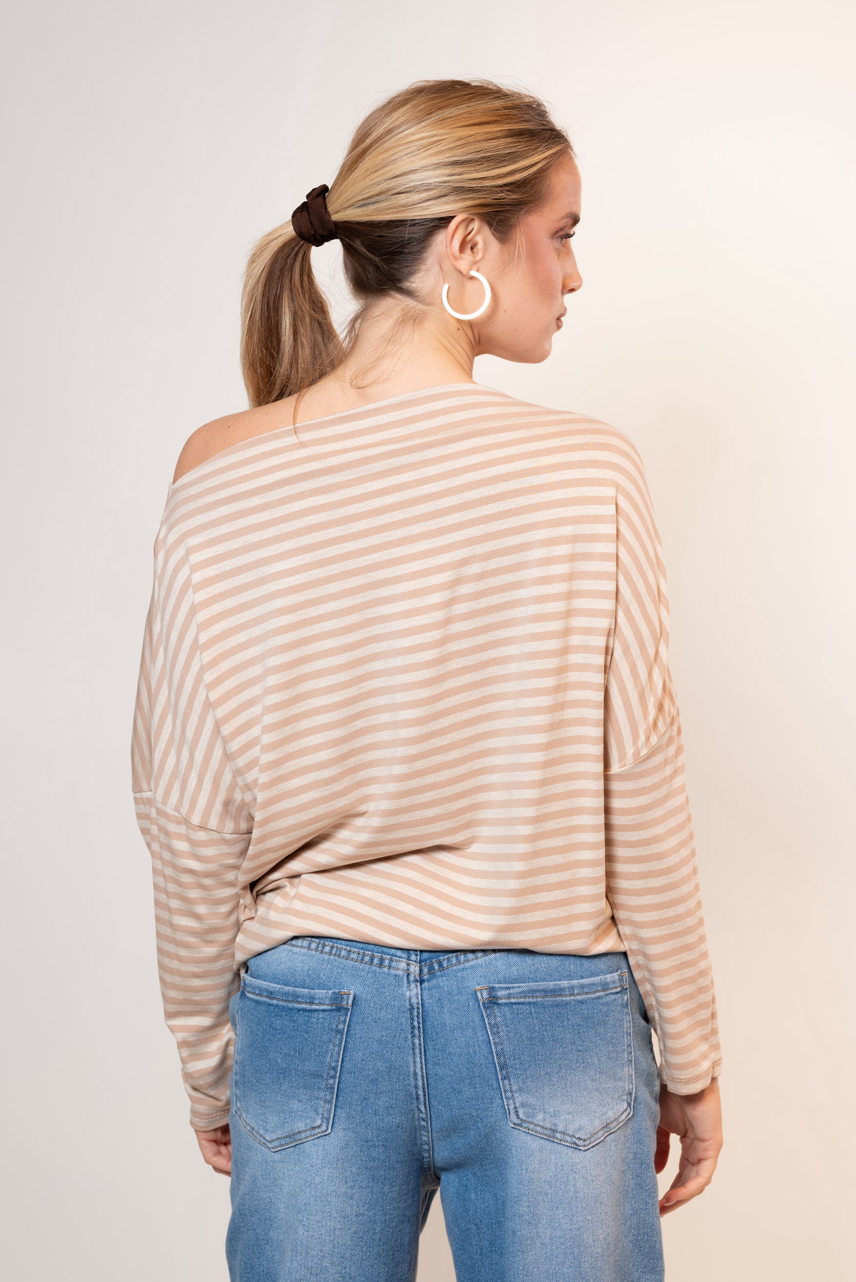 Maglia Miami scollo a barca|Colore:Beige