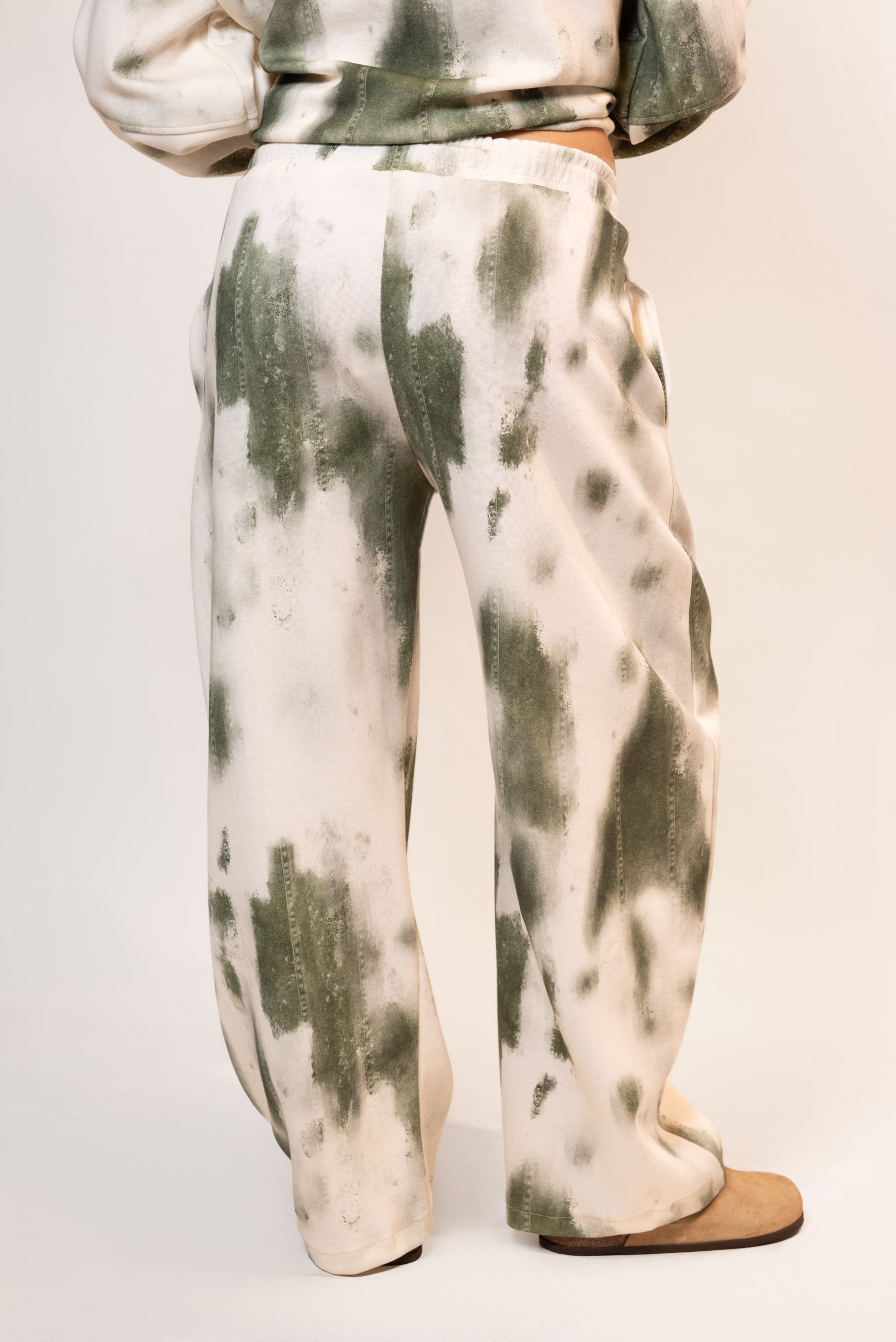 Panta felpa tie-dye|Colore:Verde