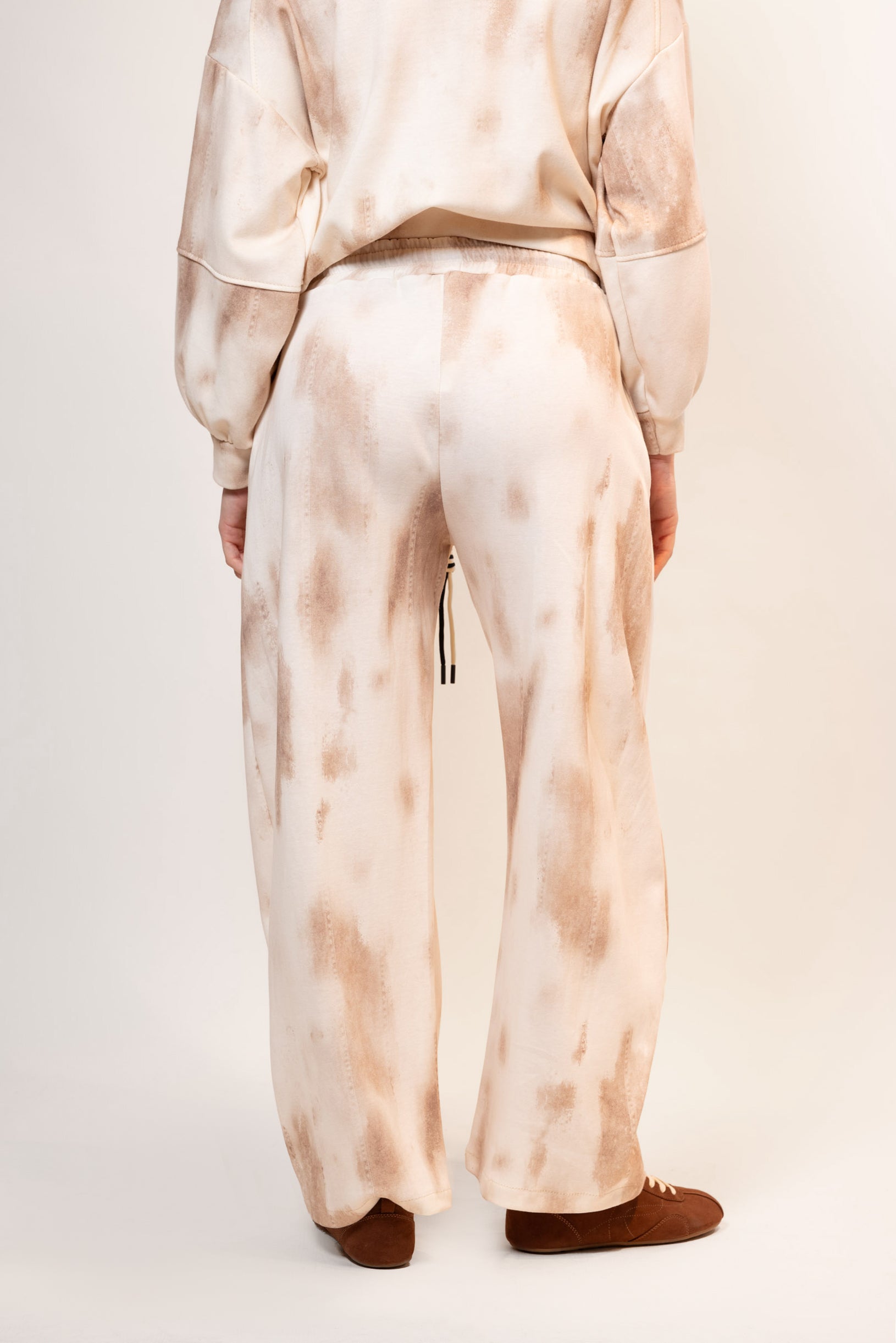 Panta felpa tie-dye|Colore:Beige