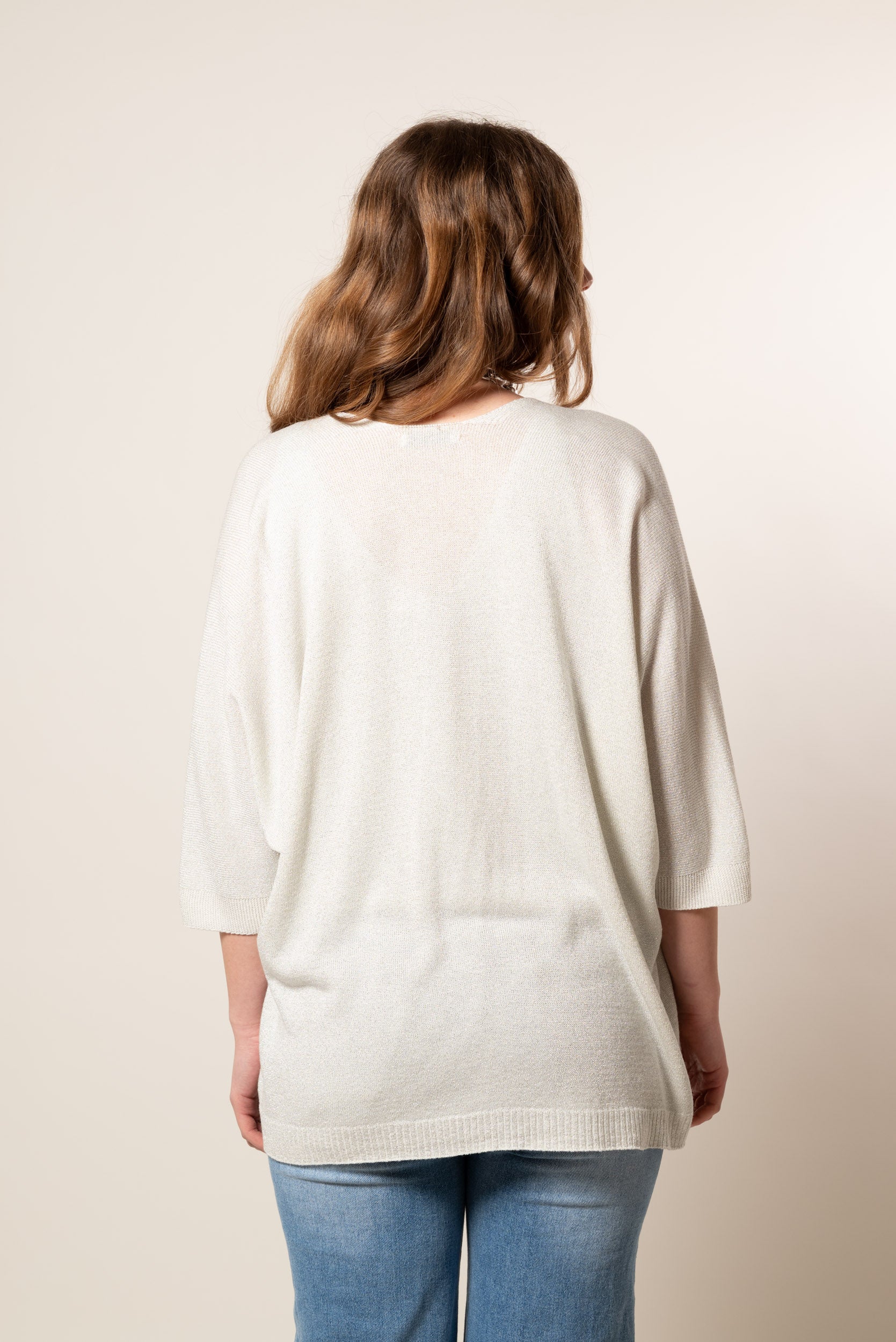 Kimono lurex|Colore:Burro