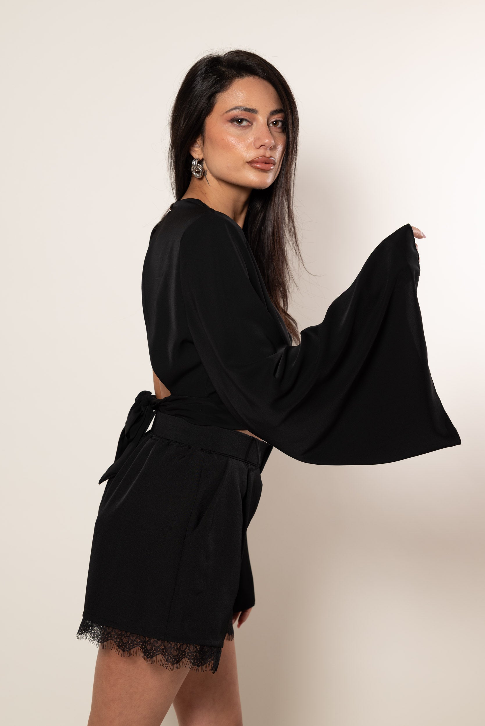 Blusa Campana|Colore:Nero