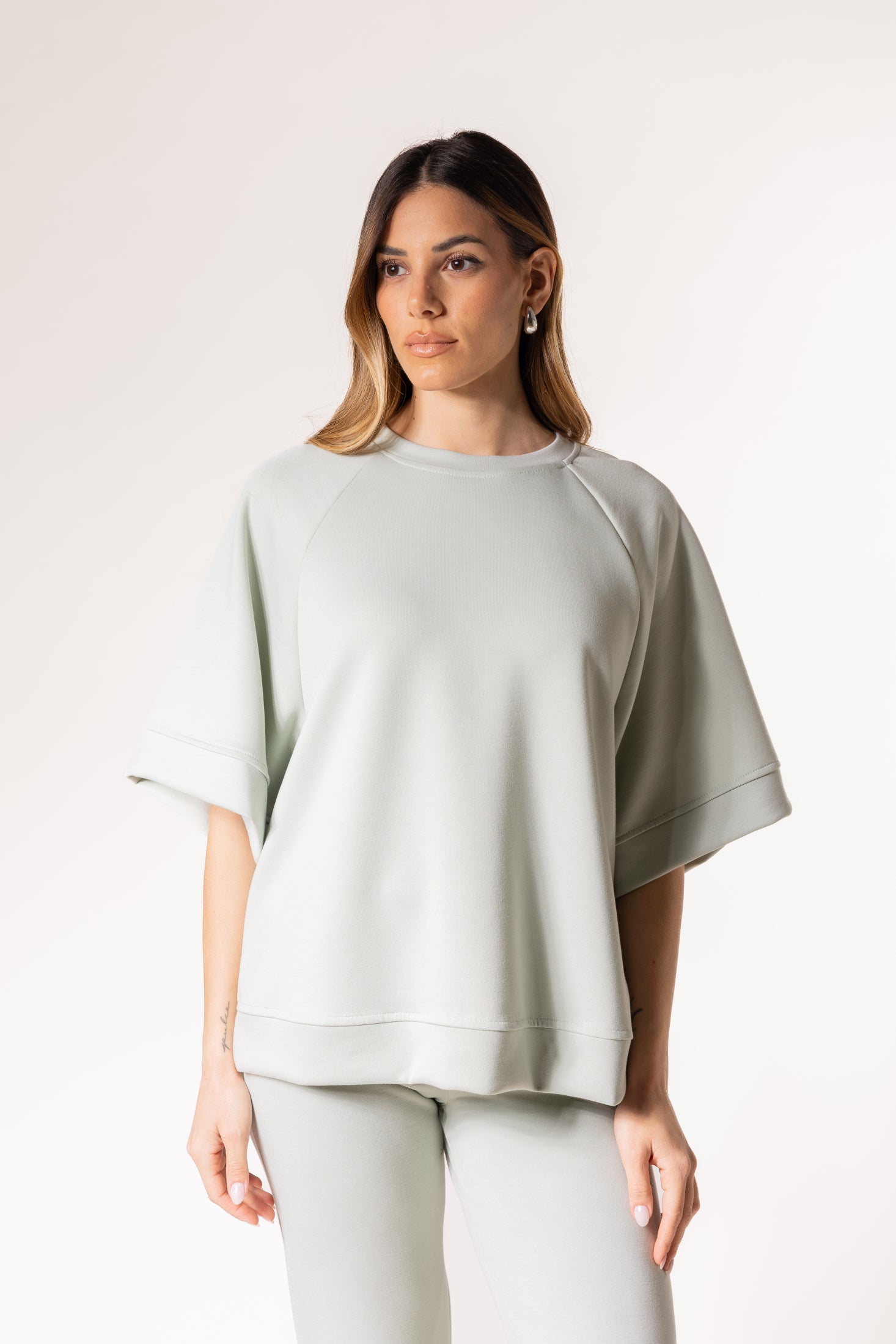 Maglia oversize maniche raglan|Colore:Menta