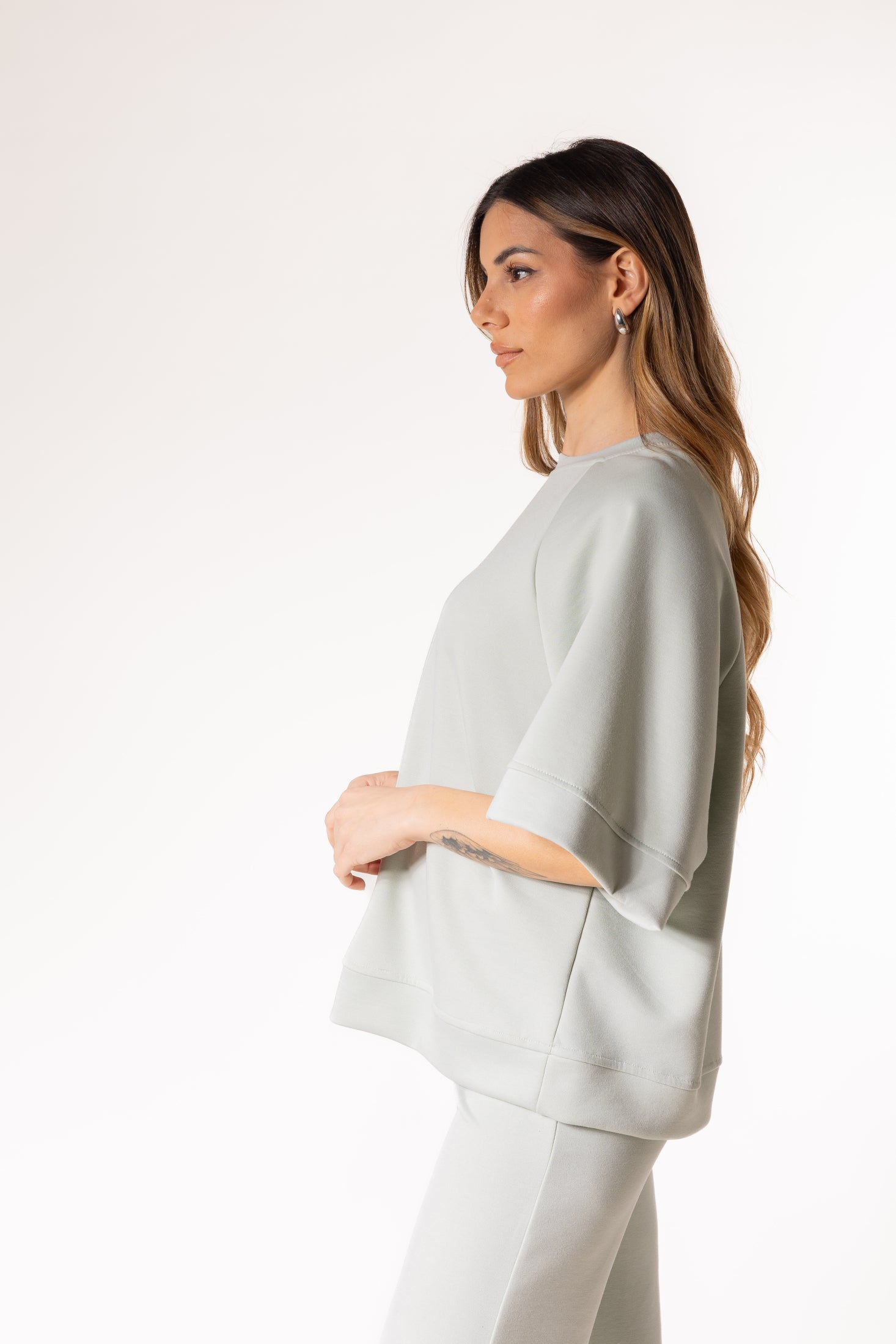 Maglia oversize maniche raglan|Colore:Menta