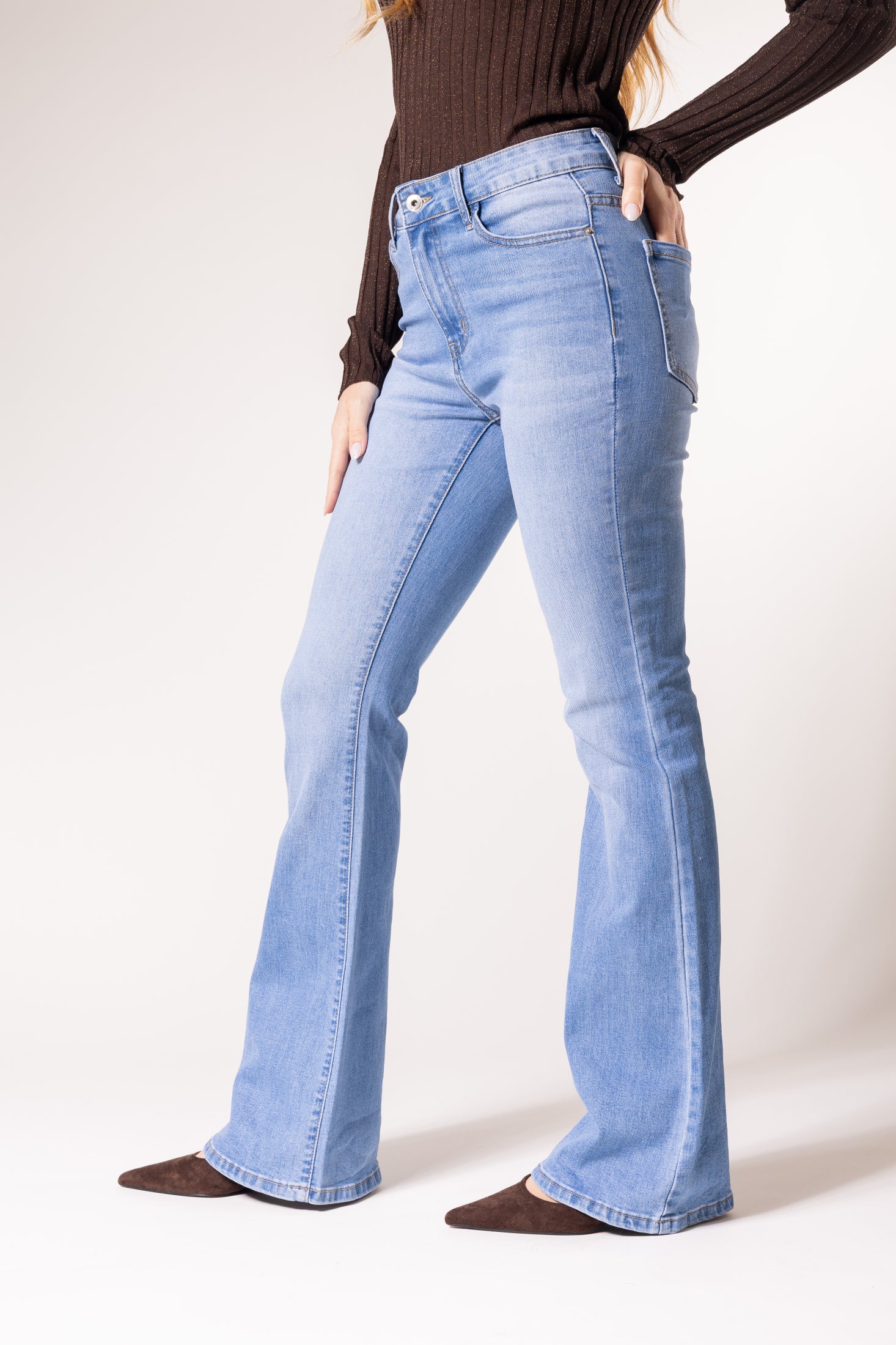 Jeans Zampa|Colore:Blu medio
