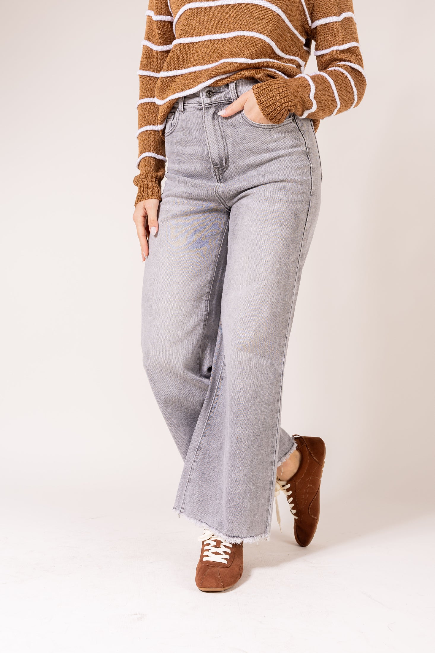 Jeans Samba straight|Colore:Grigio chiaro