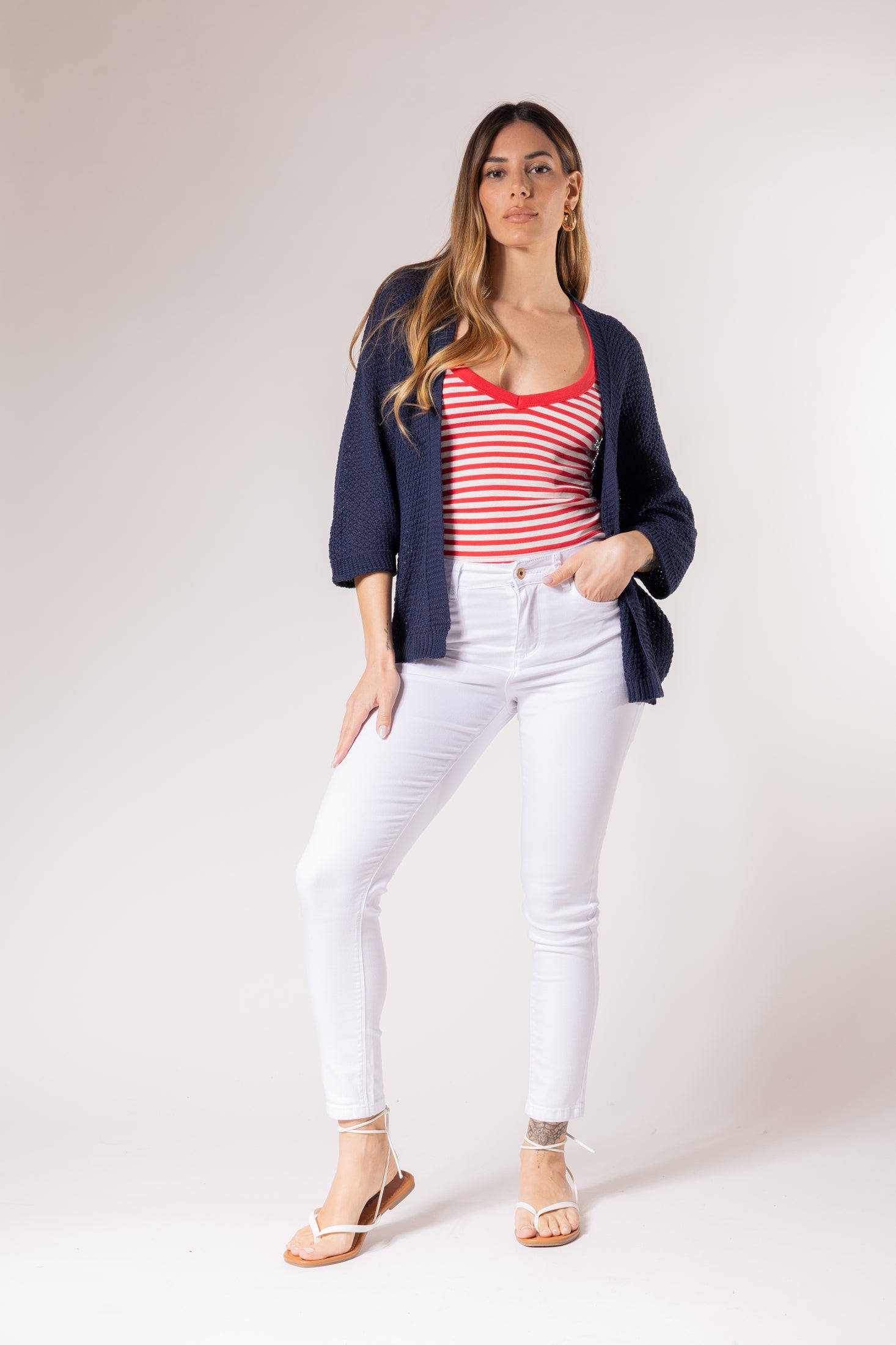 Jeans colorato Skinny|Colore:Bianco