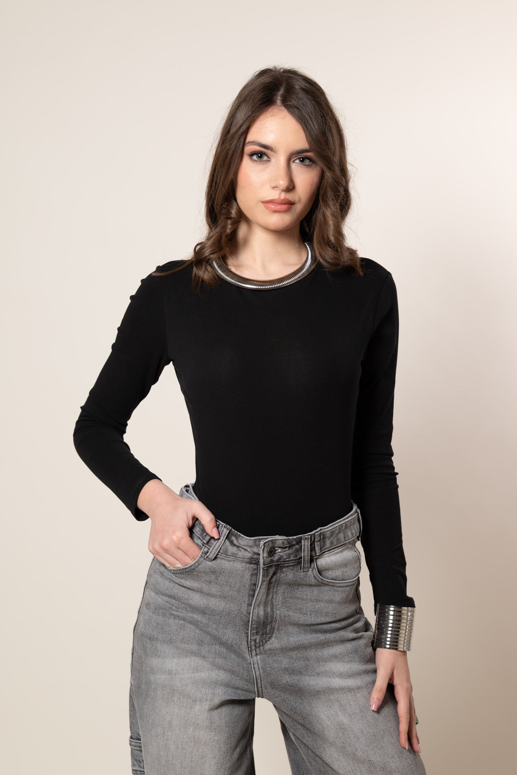 Body Manica lunga|Colore:Nero