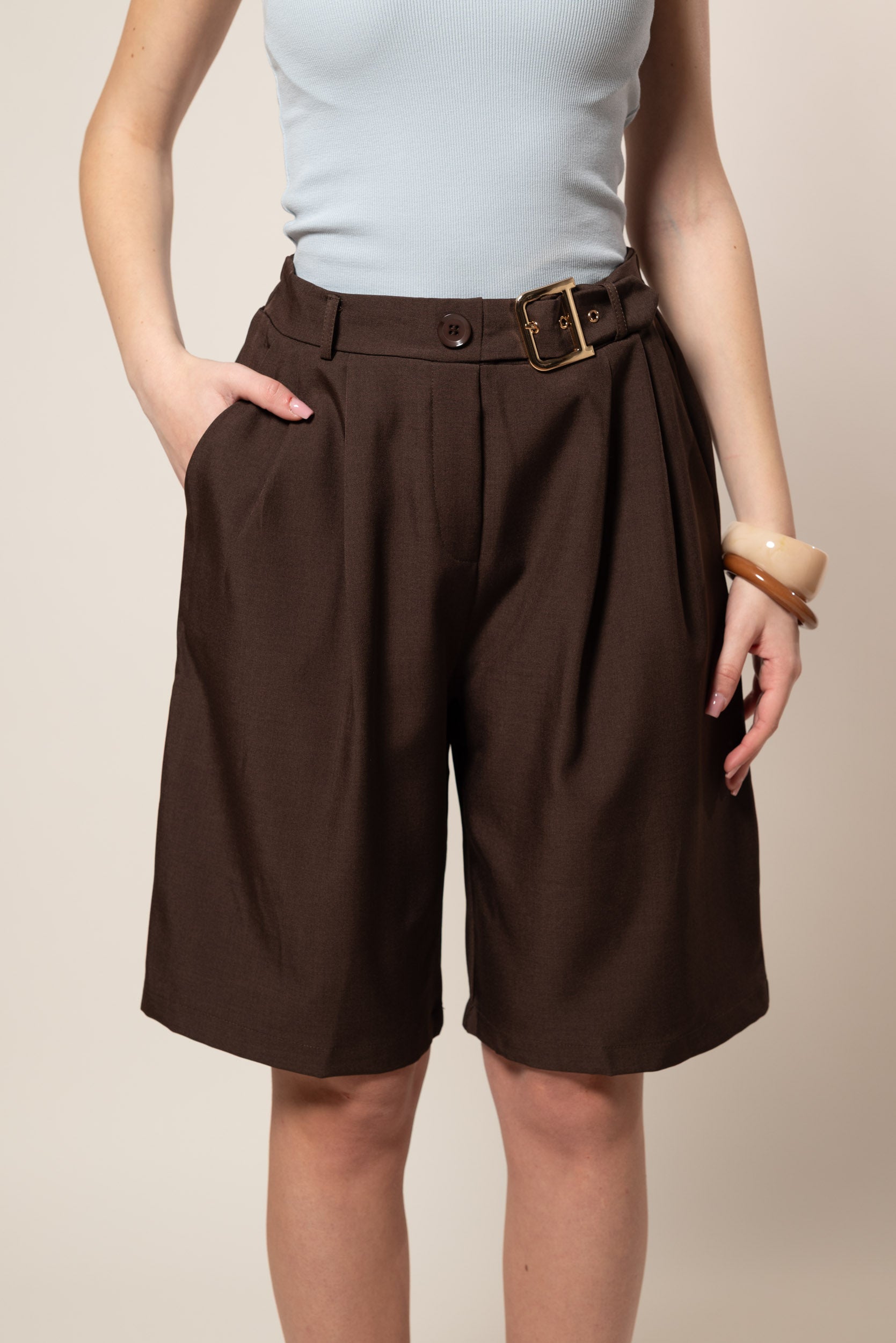 Bermuda Paris|Colore:Marrone