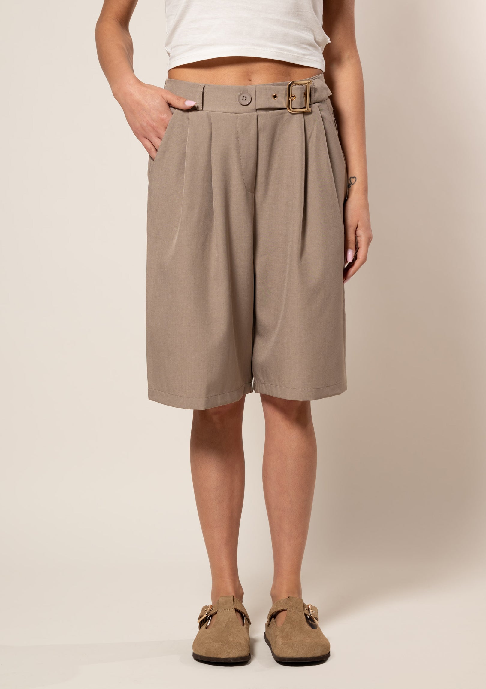 Bermuda Paris|Colore:Beige