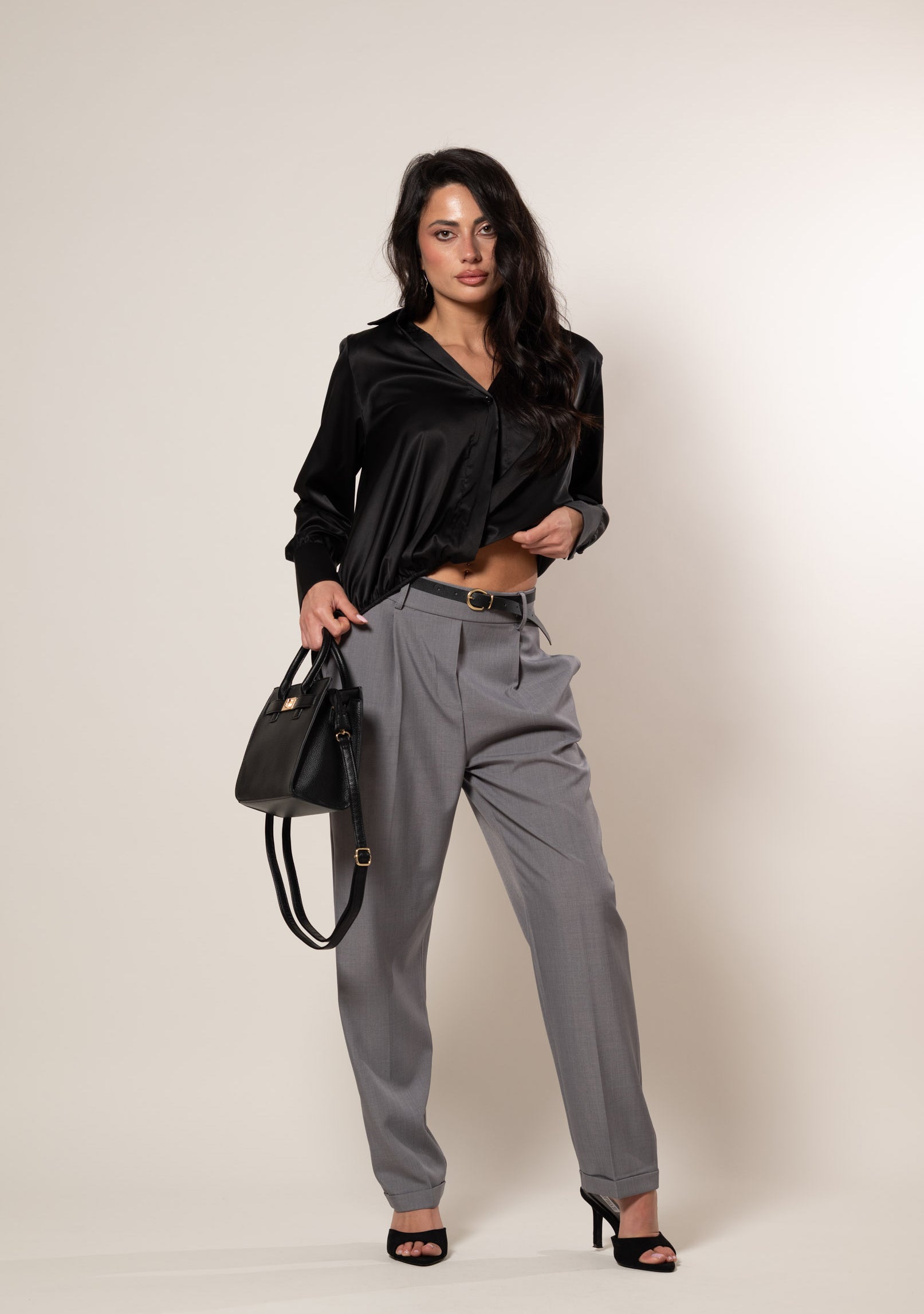 Camicia portafoflio|Colore:Nero