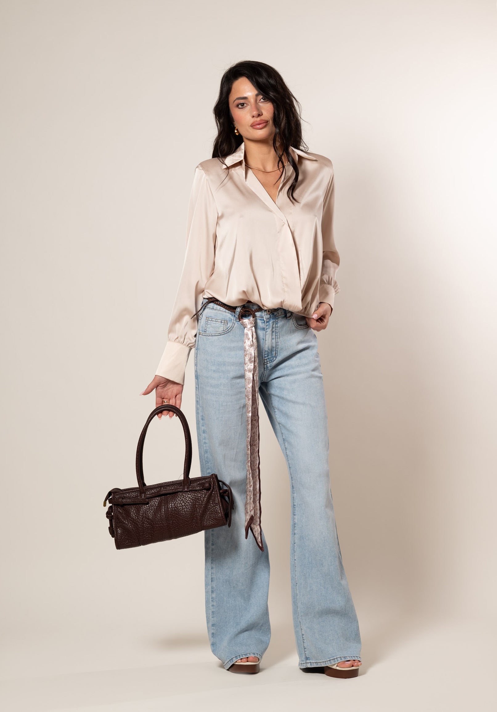 Camicia portafoflio|Colore:Beige