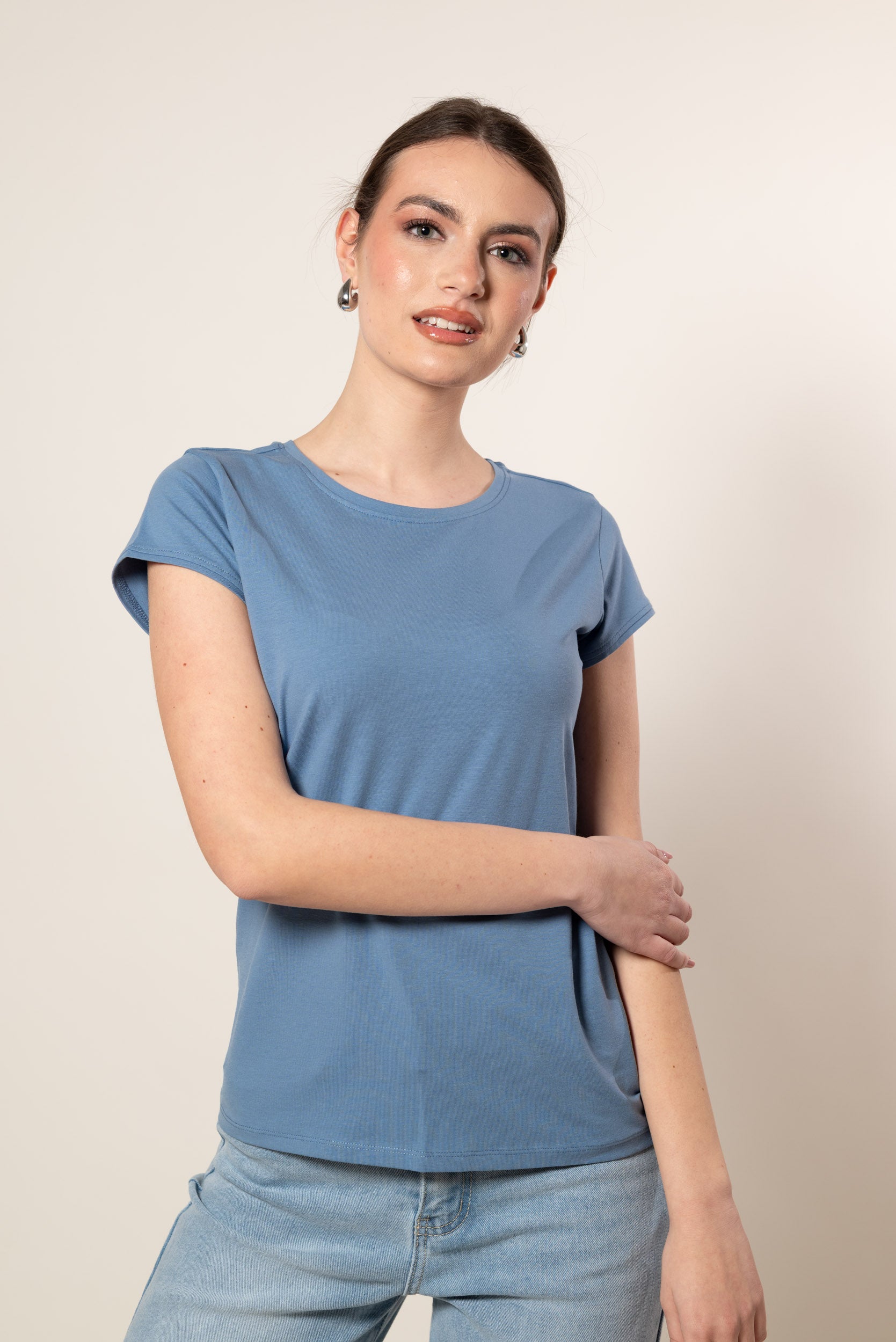 T- Shirt Basic|Colore:Denim