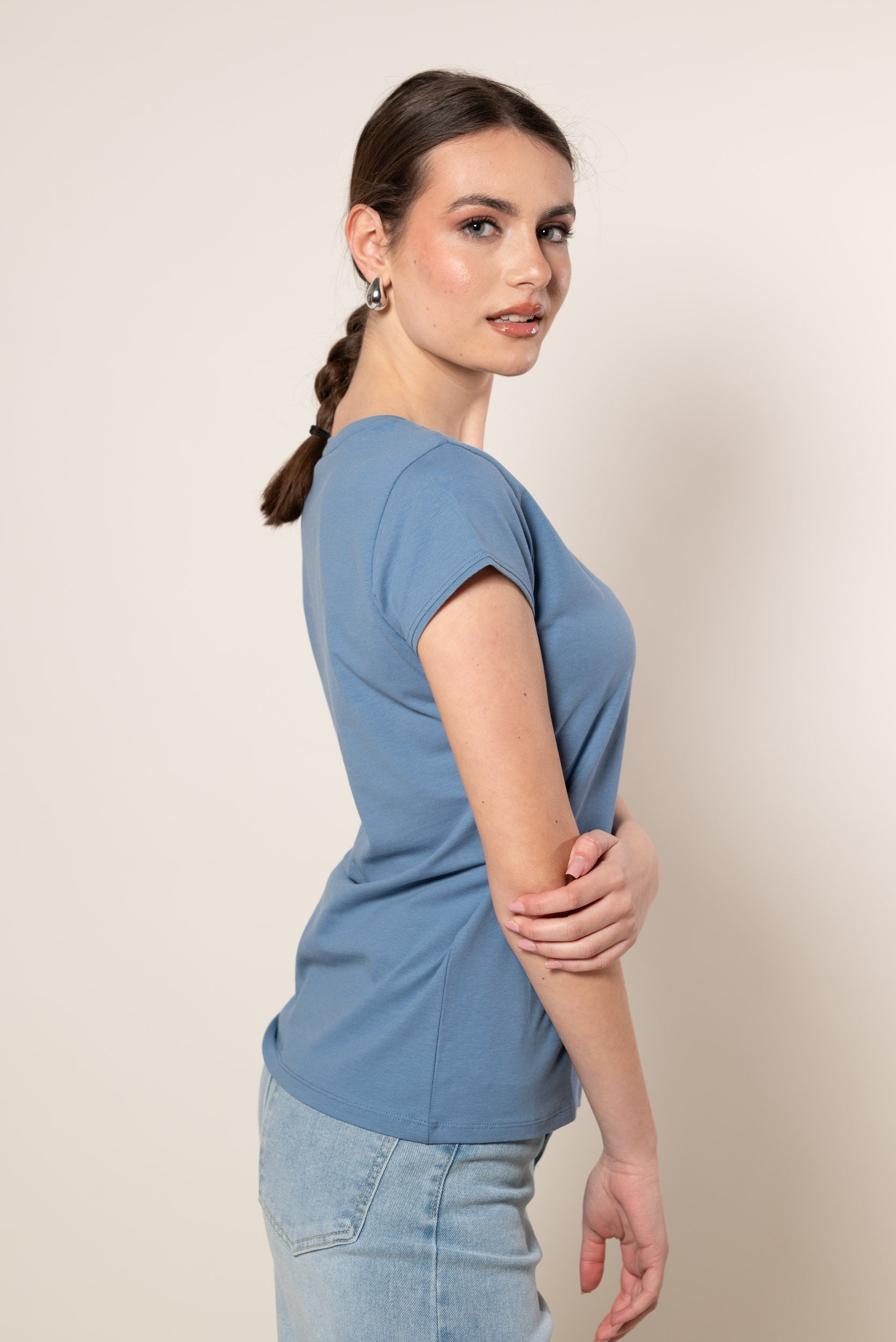 T- Shirt Basic|Colore:Denim