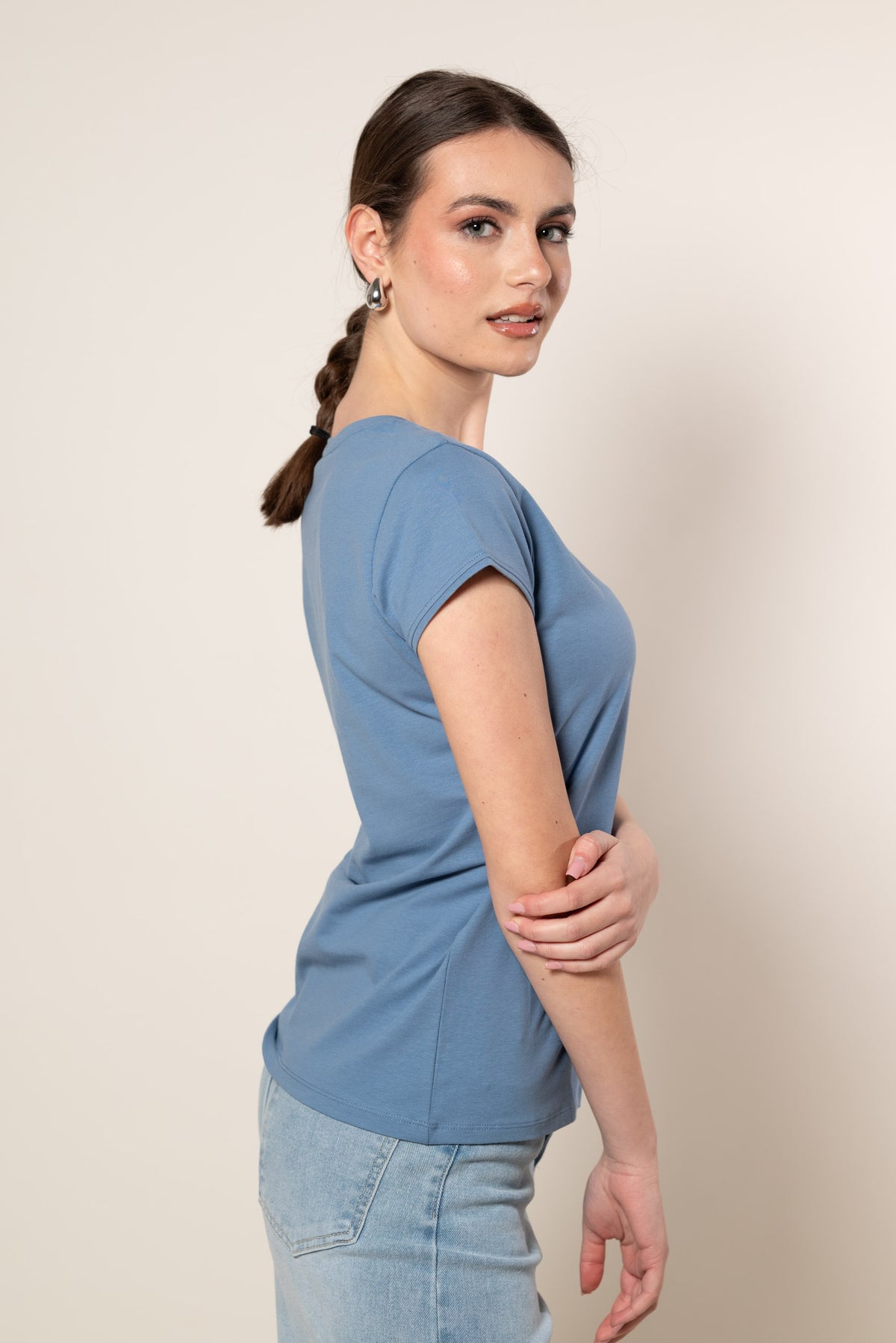 T- Shirt Basic|Colore:Denim
