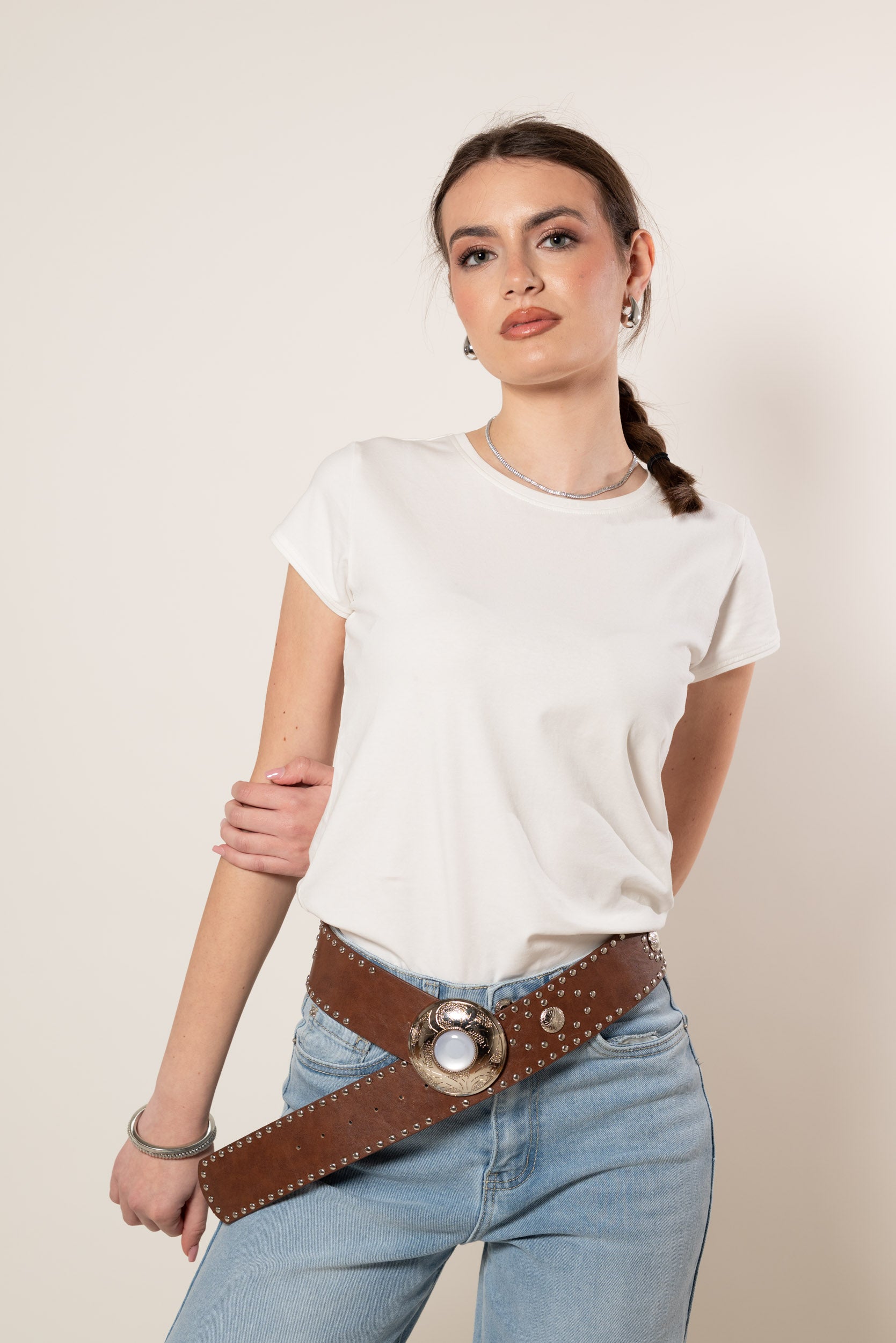 T- Shirt Basic|Colore:Bianco latte