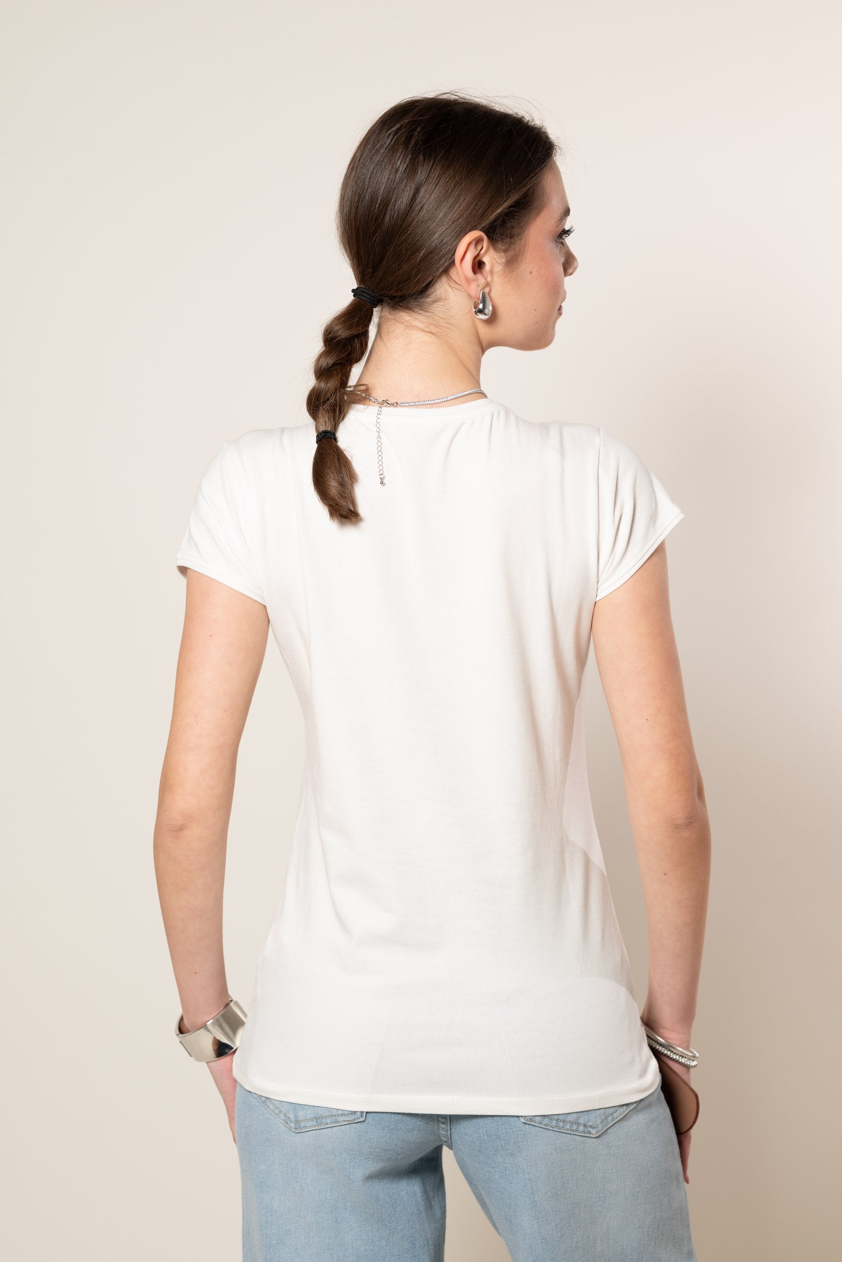 T- Shirt Basic|Colore:Bianco latte