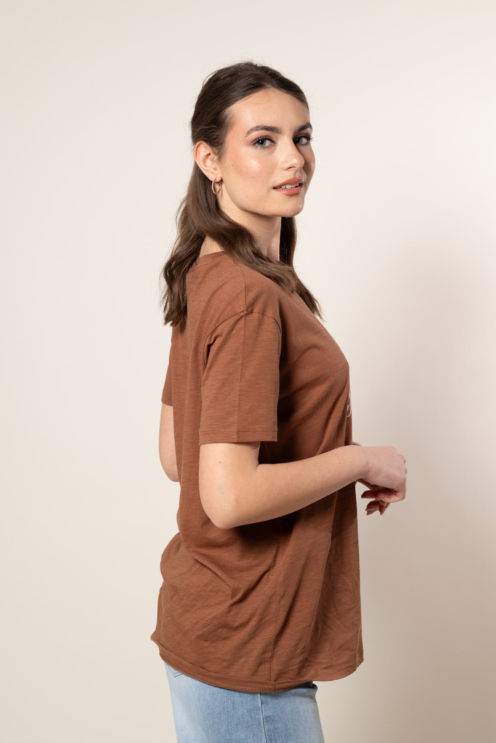 T- Shirt Maggie|Colore:Nocciola