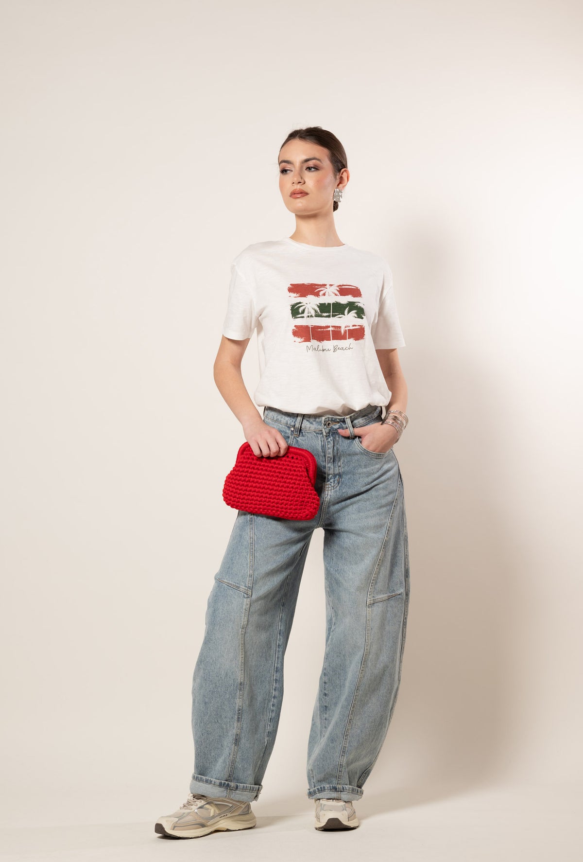 T-Shirt Malibu|Colore:Bianco latte