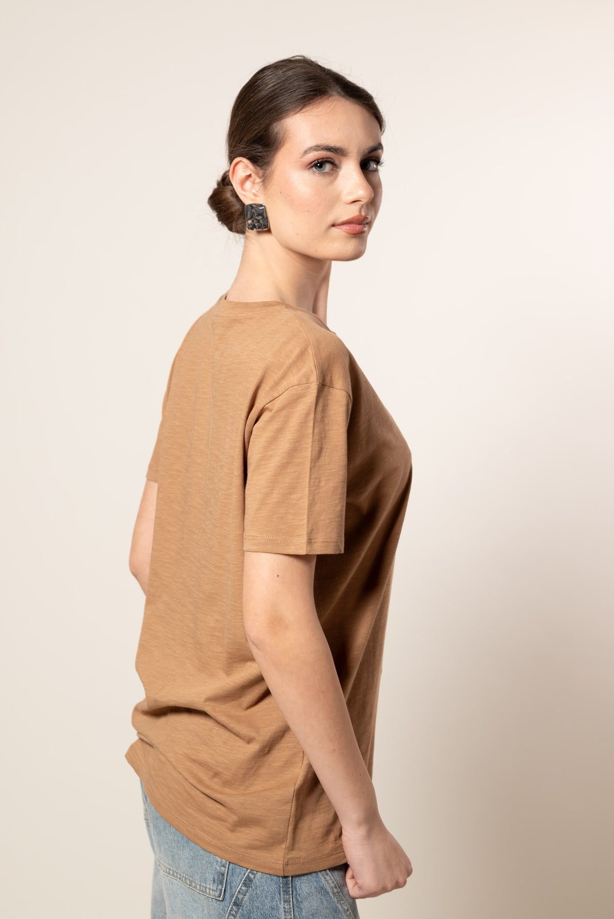 T-Shirt Malibu|Colore:Cammello