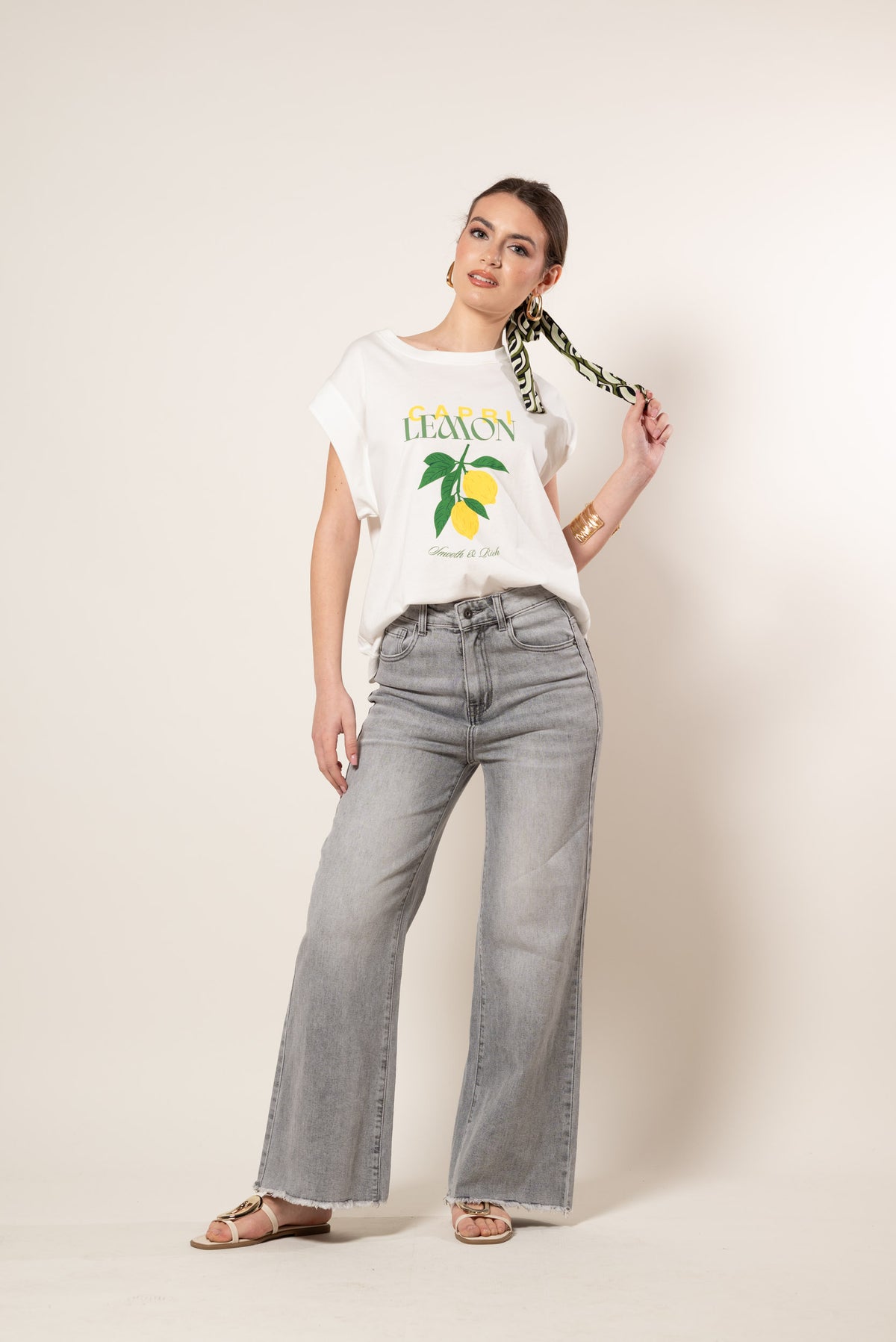 T_Shirt Lemon|Colore:Bianco latte