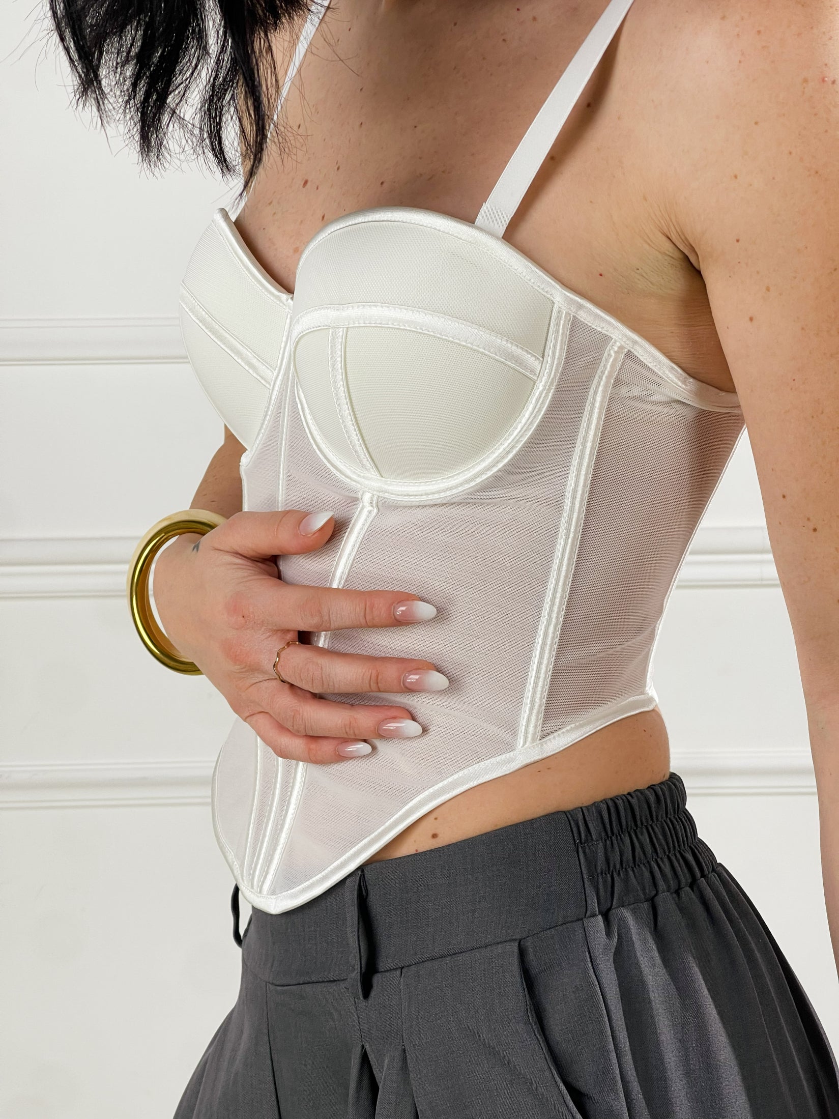 Top Bralette Six|Colore:Bianco