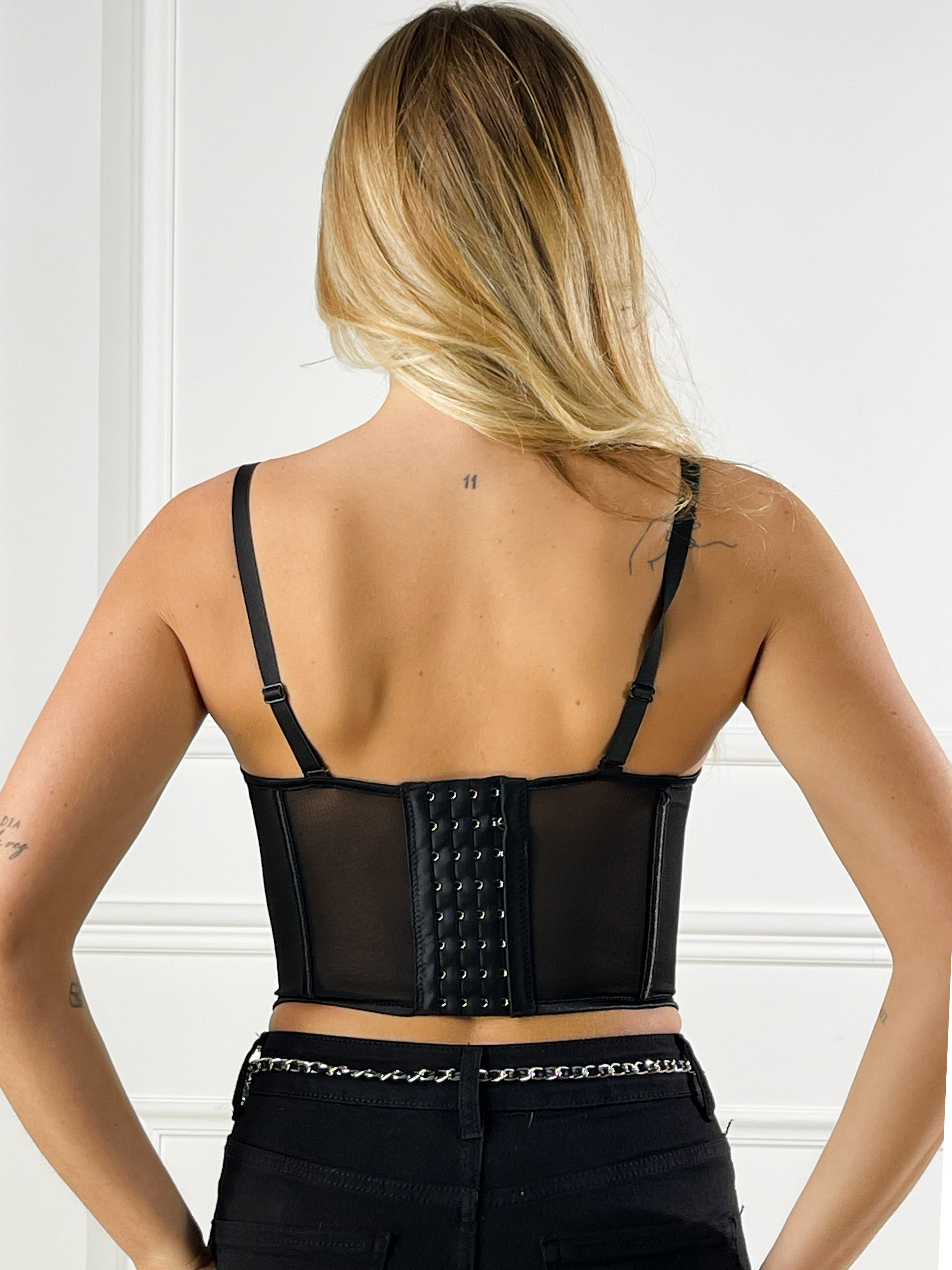 Top Bralette Six|Colore:Nero