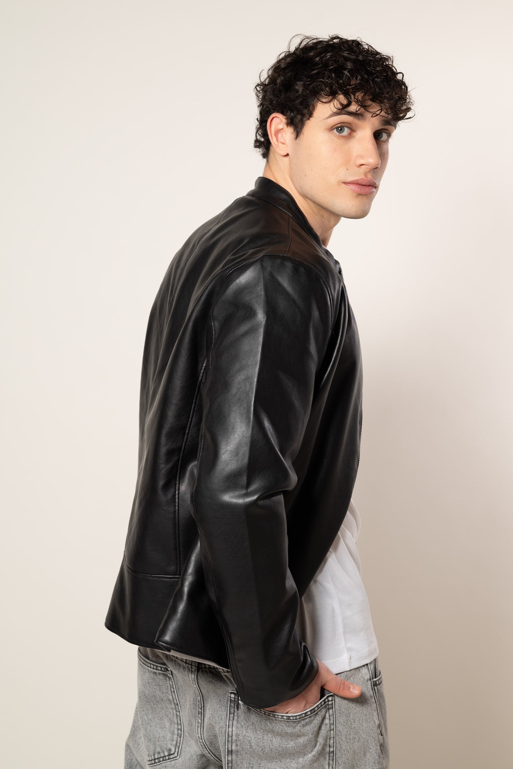 Giacca Biker|Colore:Nero