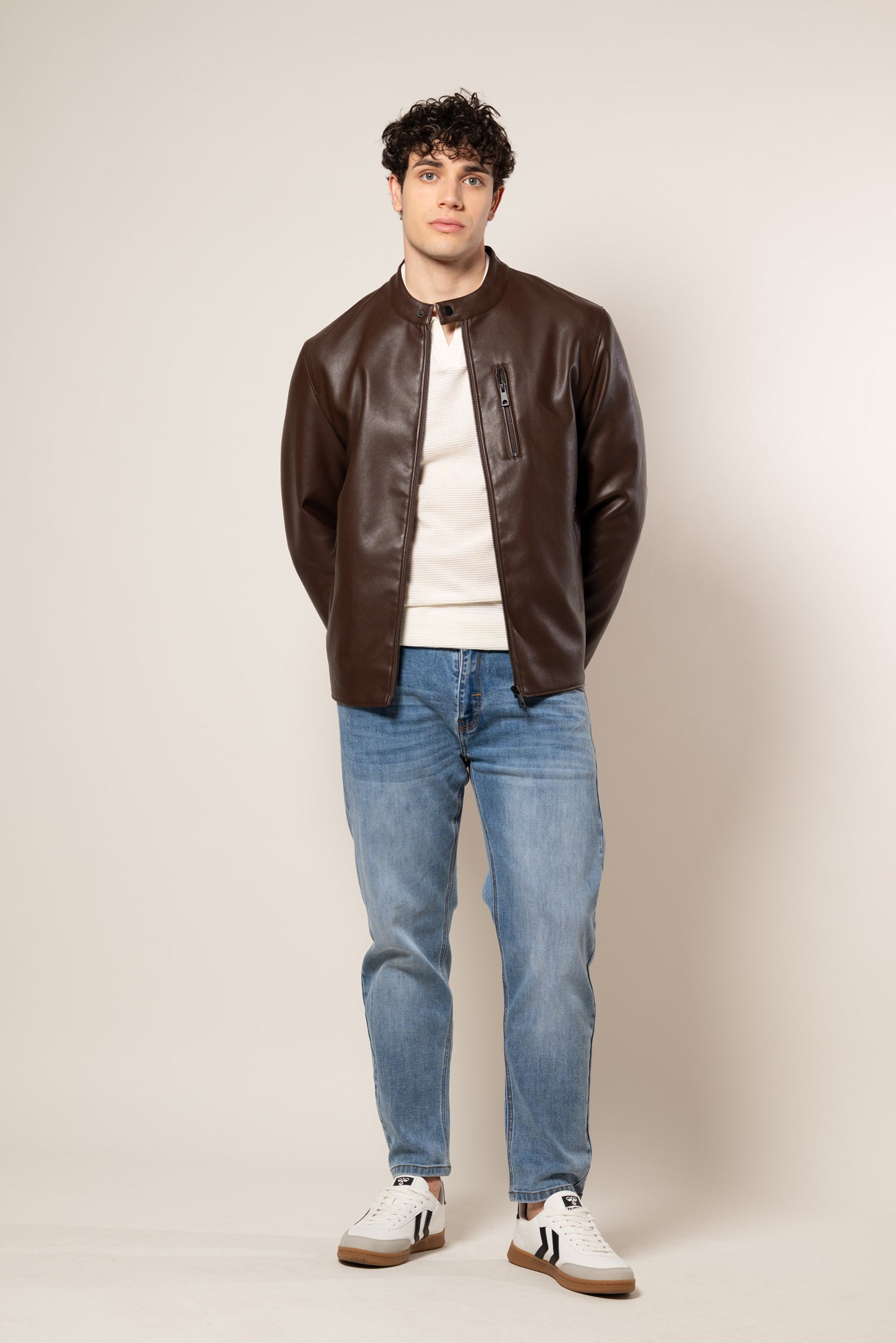 Giacca Biker|Colore:Testa di moro