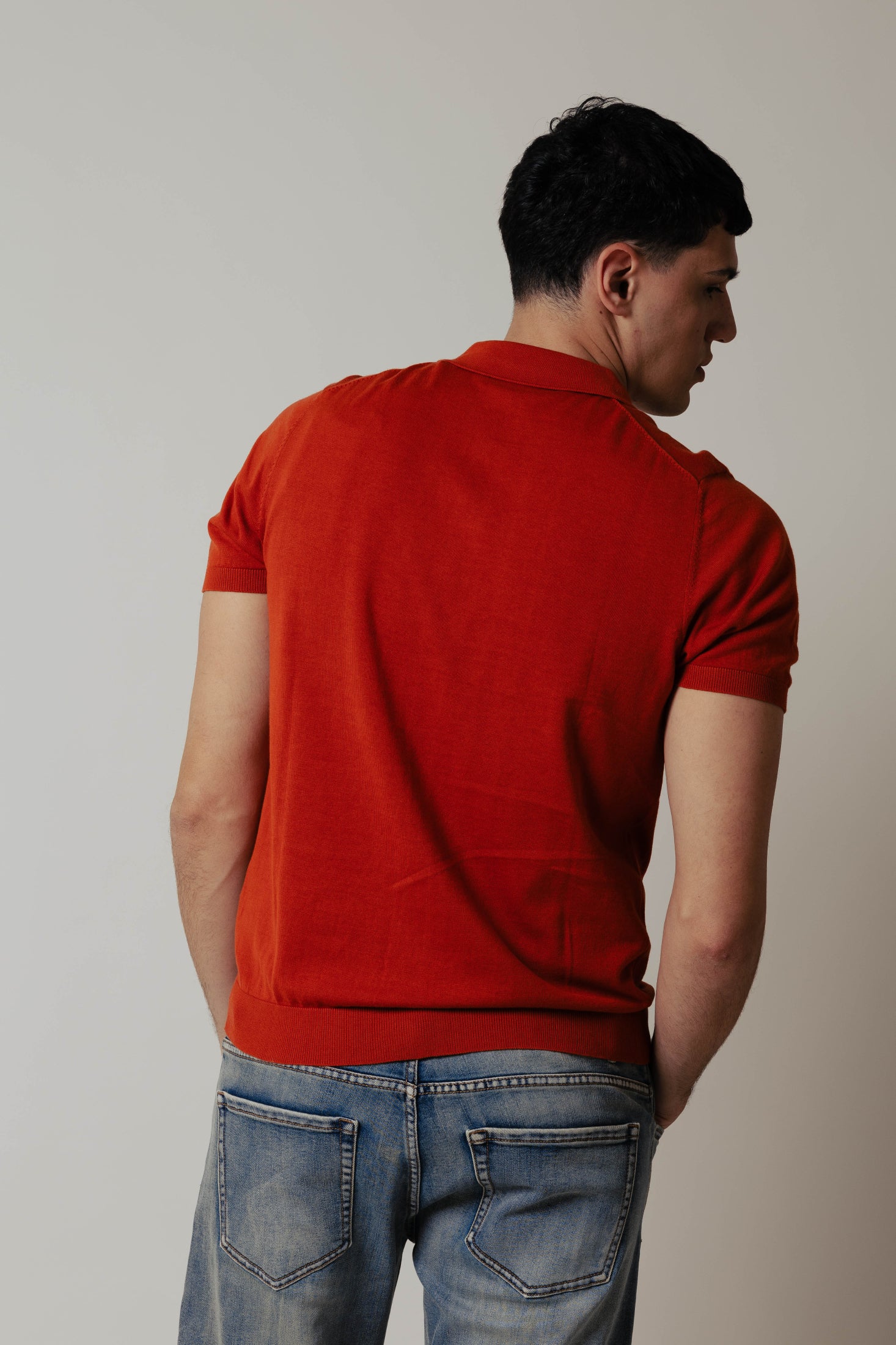 Polo Cardigan|Colore:Tegola