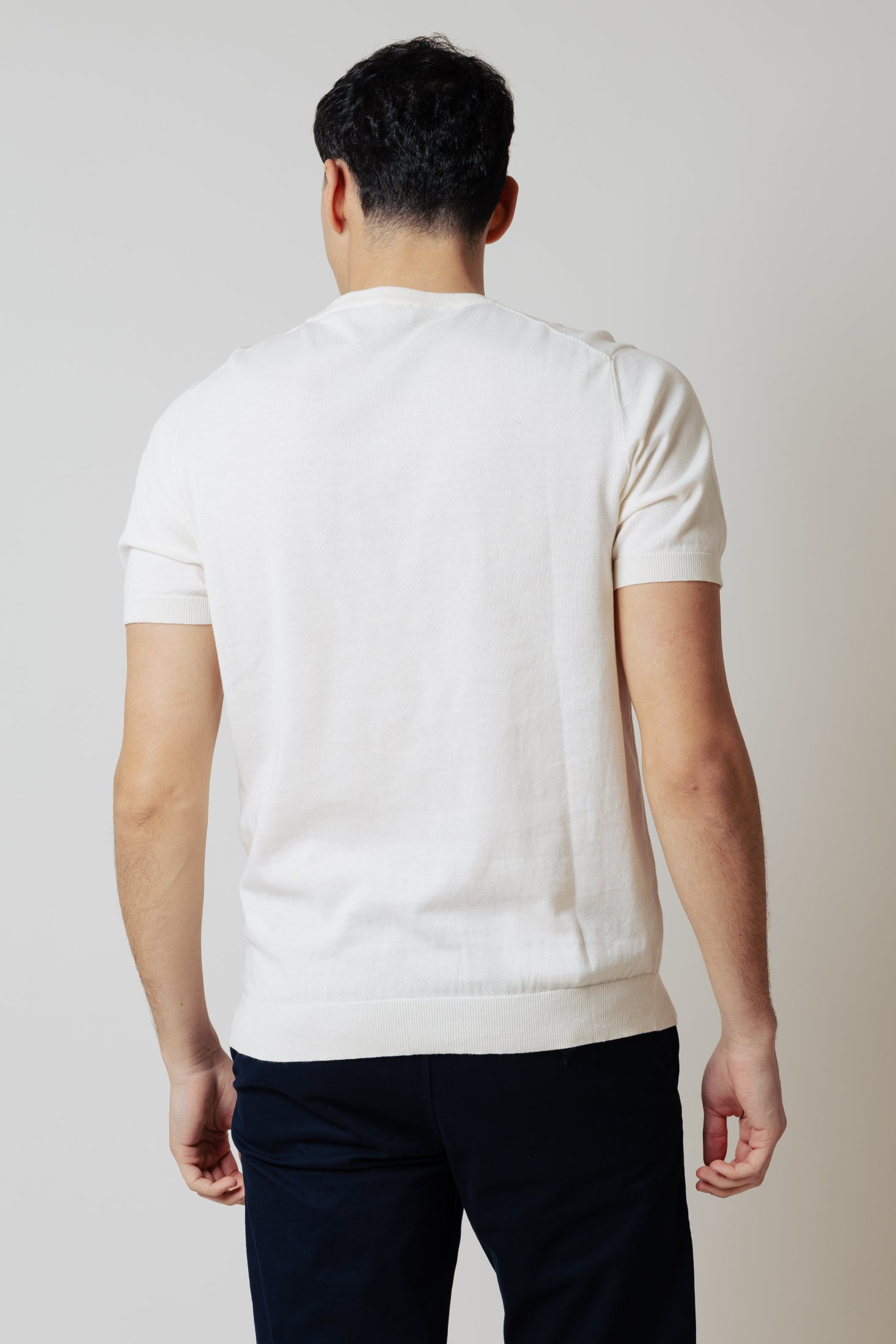 T_Shirt in maglia|Colore:Panna