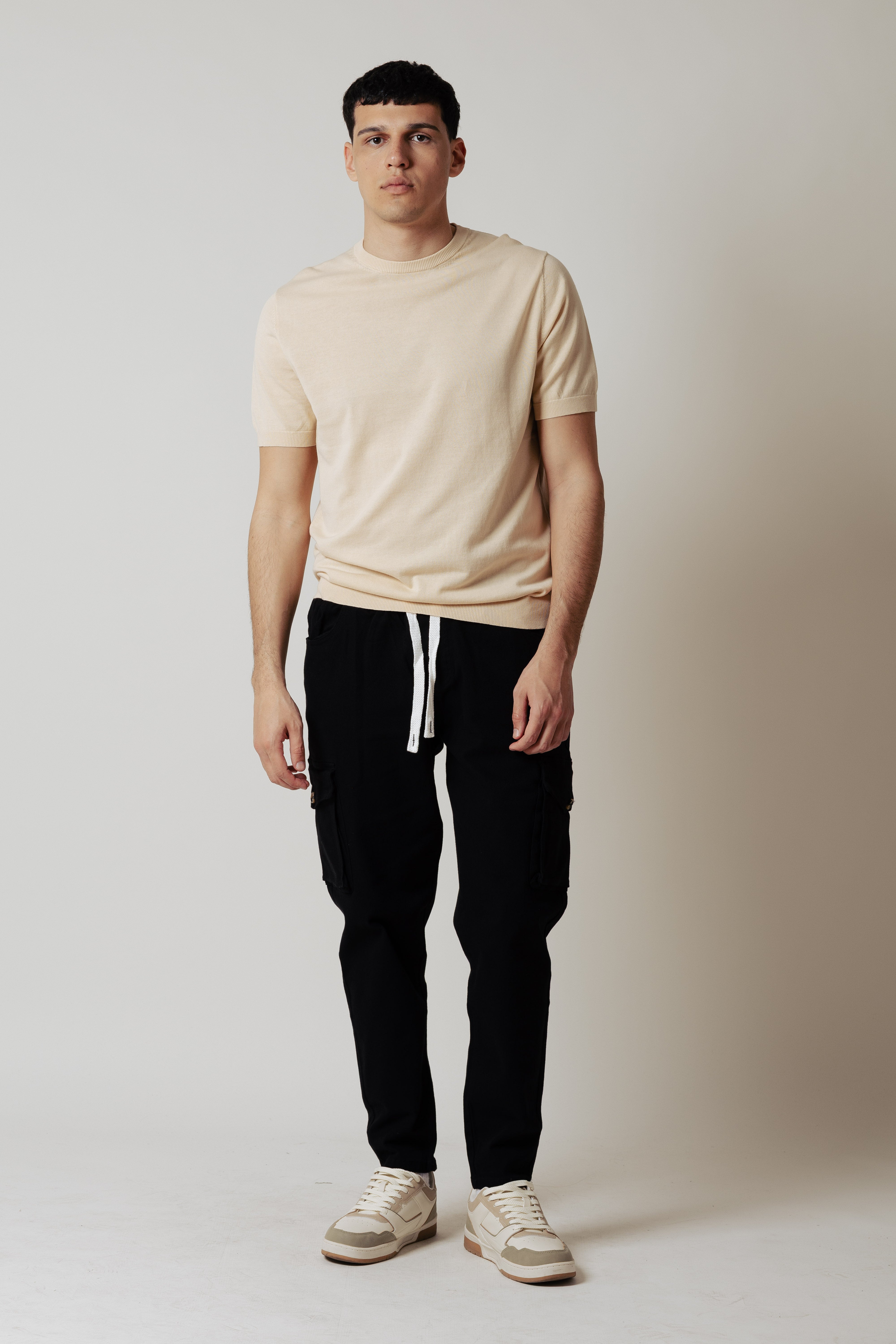 T_Shirt in maglia|Colore:Beige