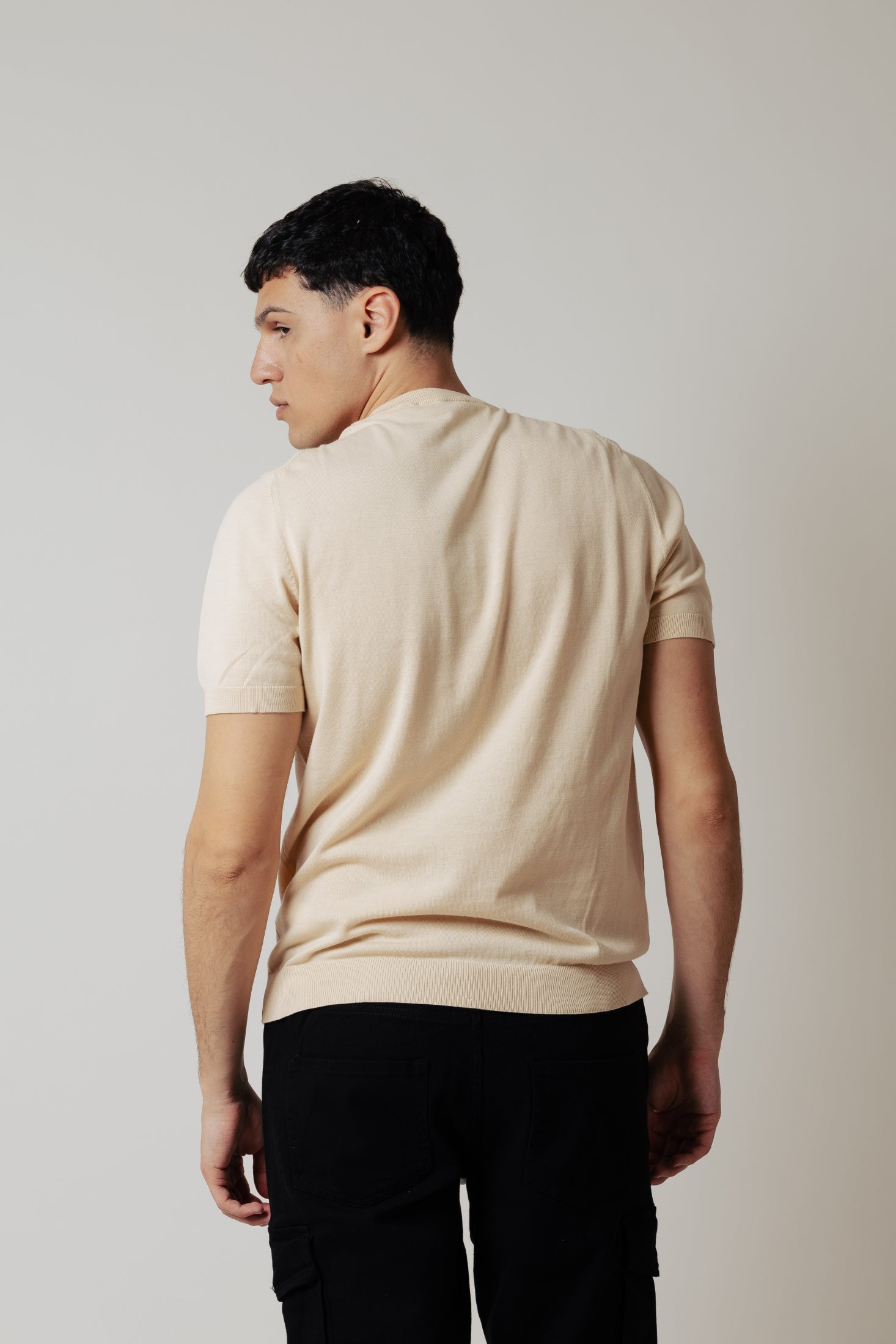 T_Shirt in maglia|Colore:Beige