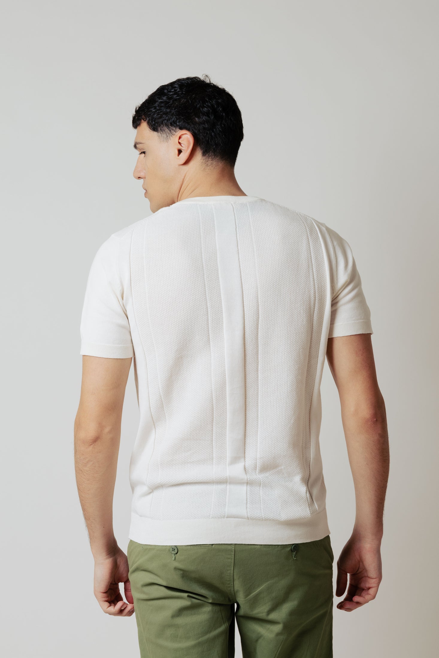 Maglia testurizzata|Colore:Panna