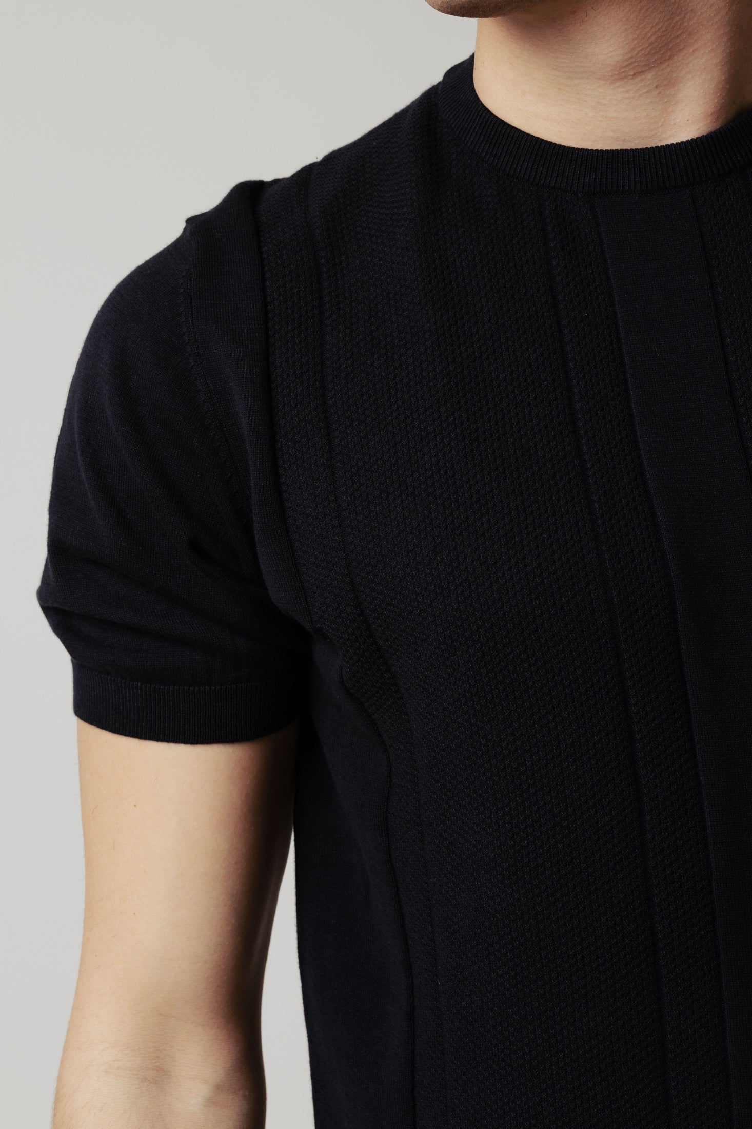 Maglia testurizzata|Colore:Nero