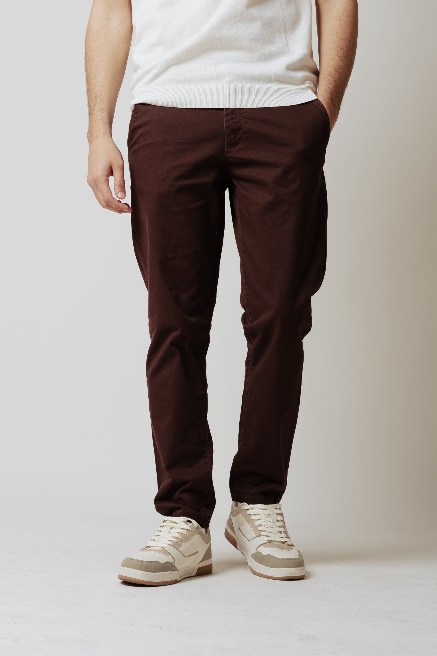 Pantaoni Chino Regular|Colore:Moro